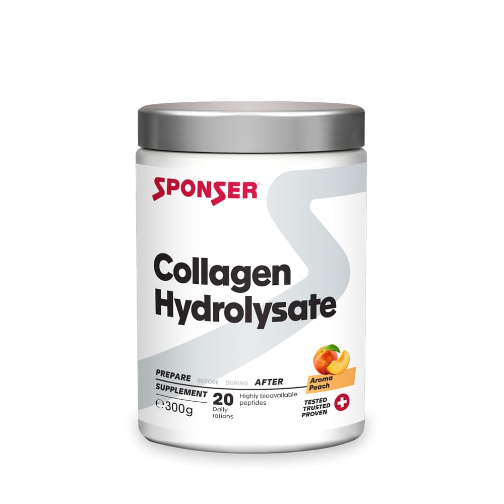 Sponser Collagen Hydrolysate Peach 300 g Nahrungsergänzung Weiss, Herren, Größe: 0