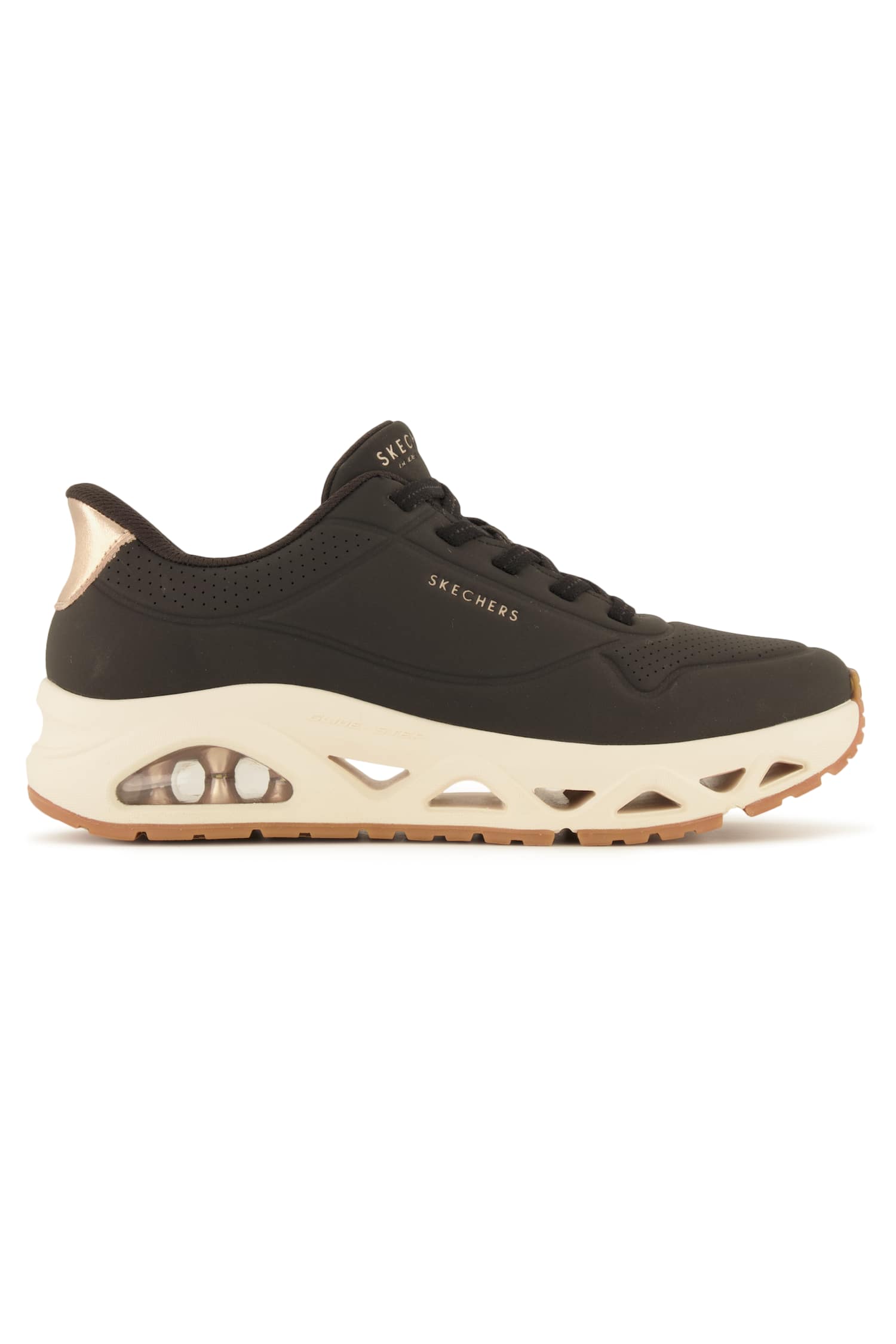 Skechers Skechers Slip-ins: UNO Glide-Step - Glide On Air Damen Sneaker Schwarz, Damen, Größe: 37 1/2