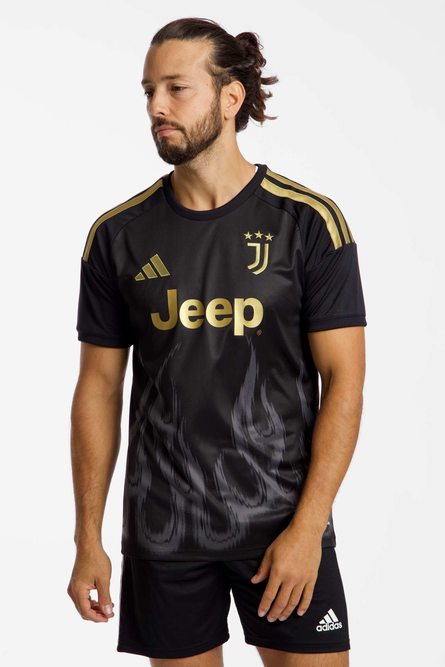 Image of adidas Juventus Turin 3rd Replica Herren Fussballtrikot 26/27 Schwarz, Herren, Größe: L