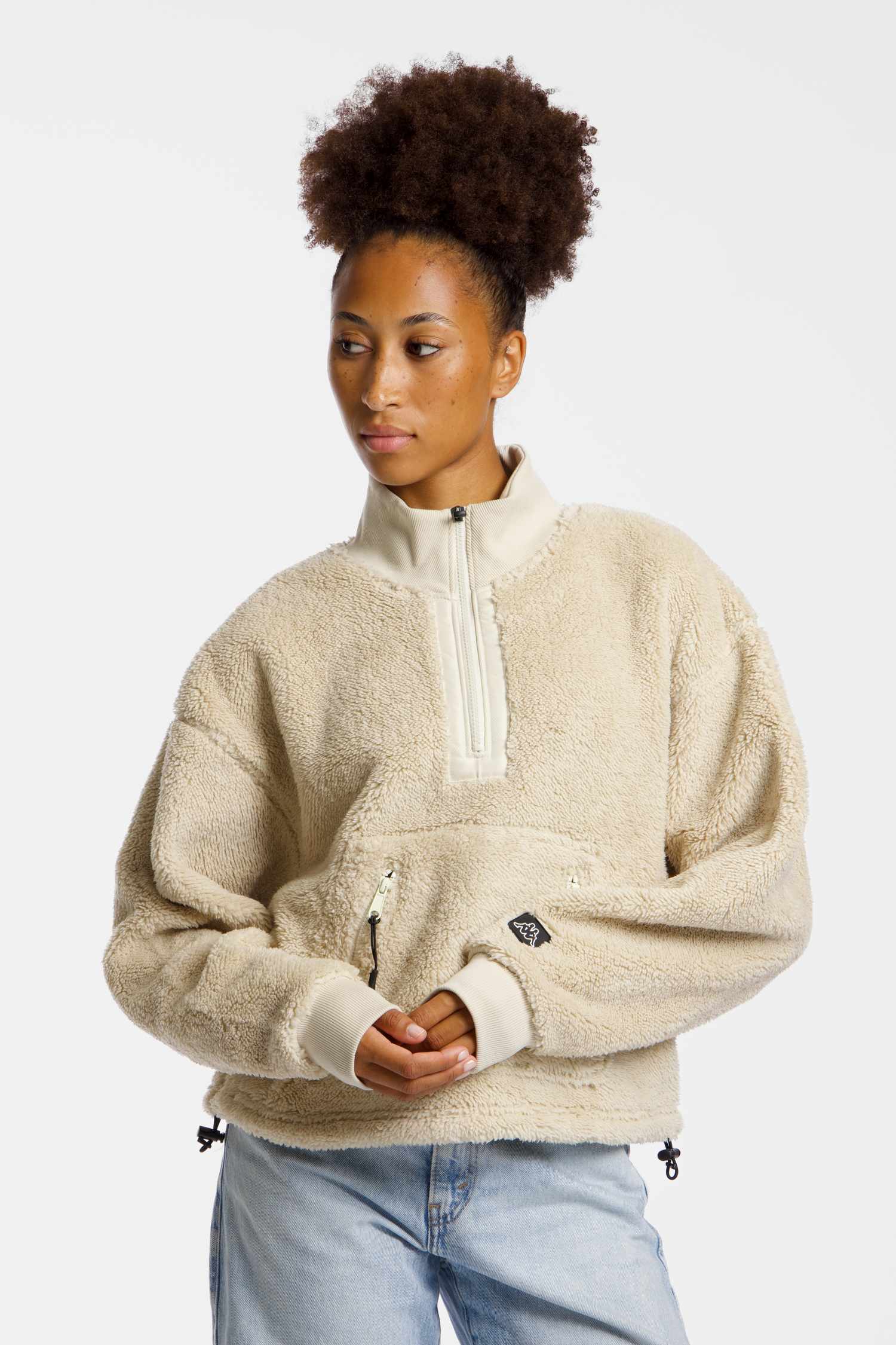 Image of Kappa Iuniper Polar Fleece Damen Midlayer Beige, Damen, Größe: L