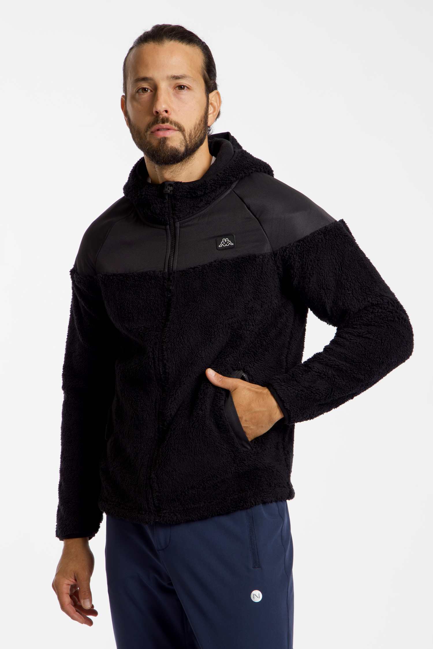 Image of Kappa Ilui Herren Fleecejacke Schwarz, Herren, Größe: L