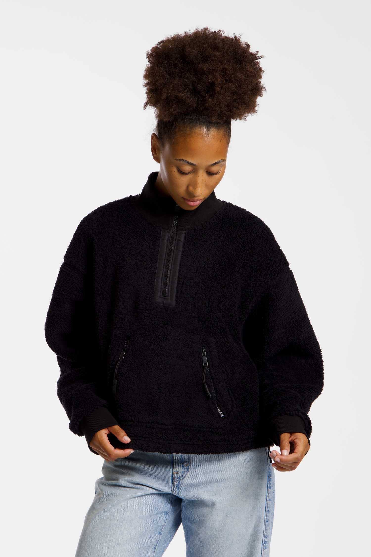 Image of Kappa Iuniper Polar Fleece Damen Midlayer Schwarz, Damen, Größe: L