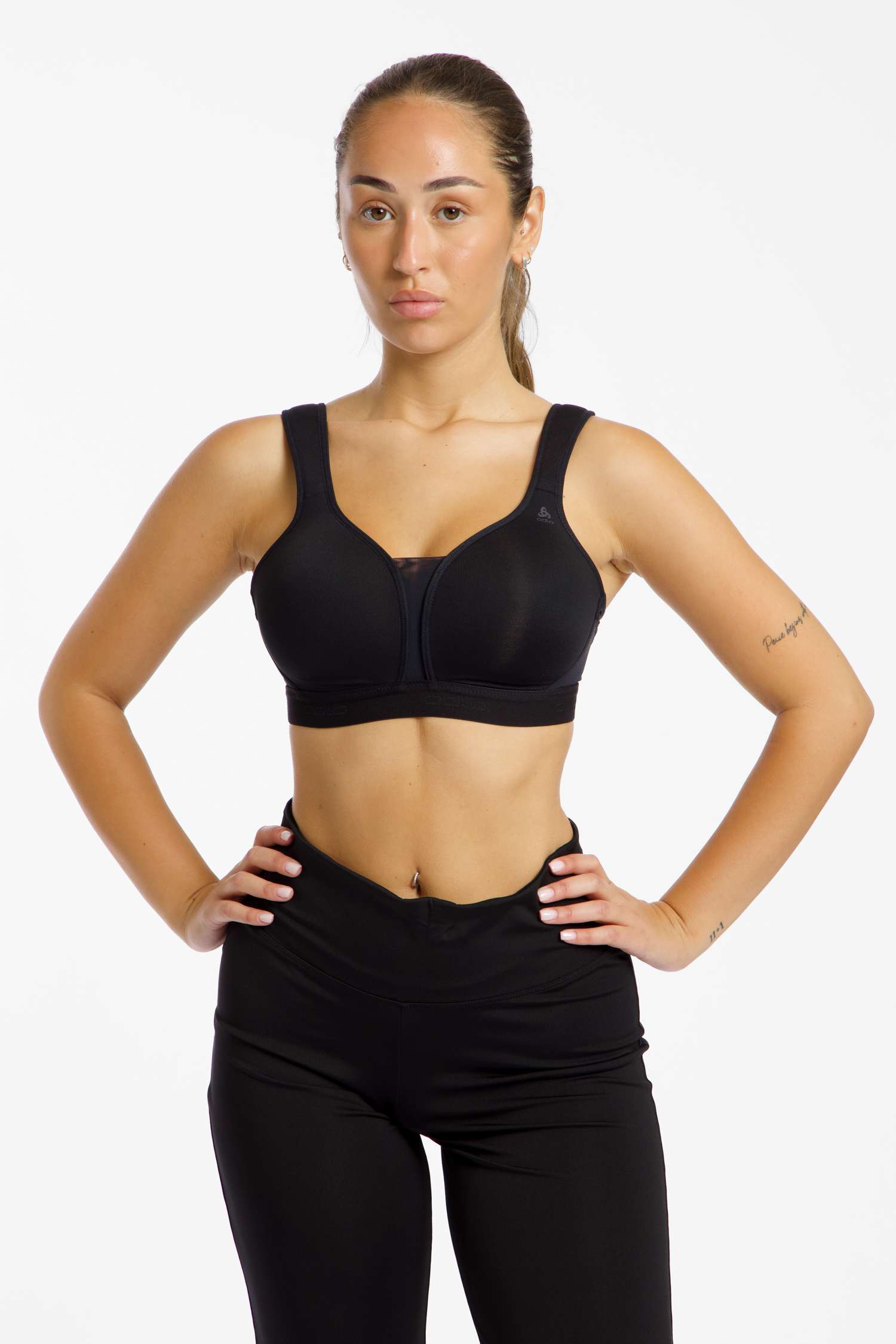 Image of Odlo Padded High Damen Sport-BH Schwarz, Damen, Größe: 80D