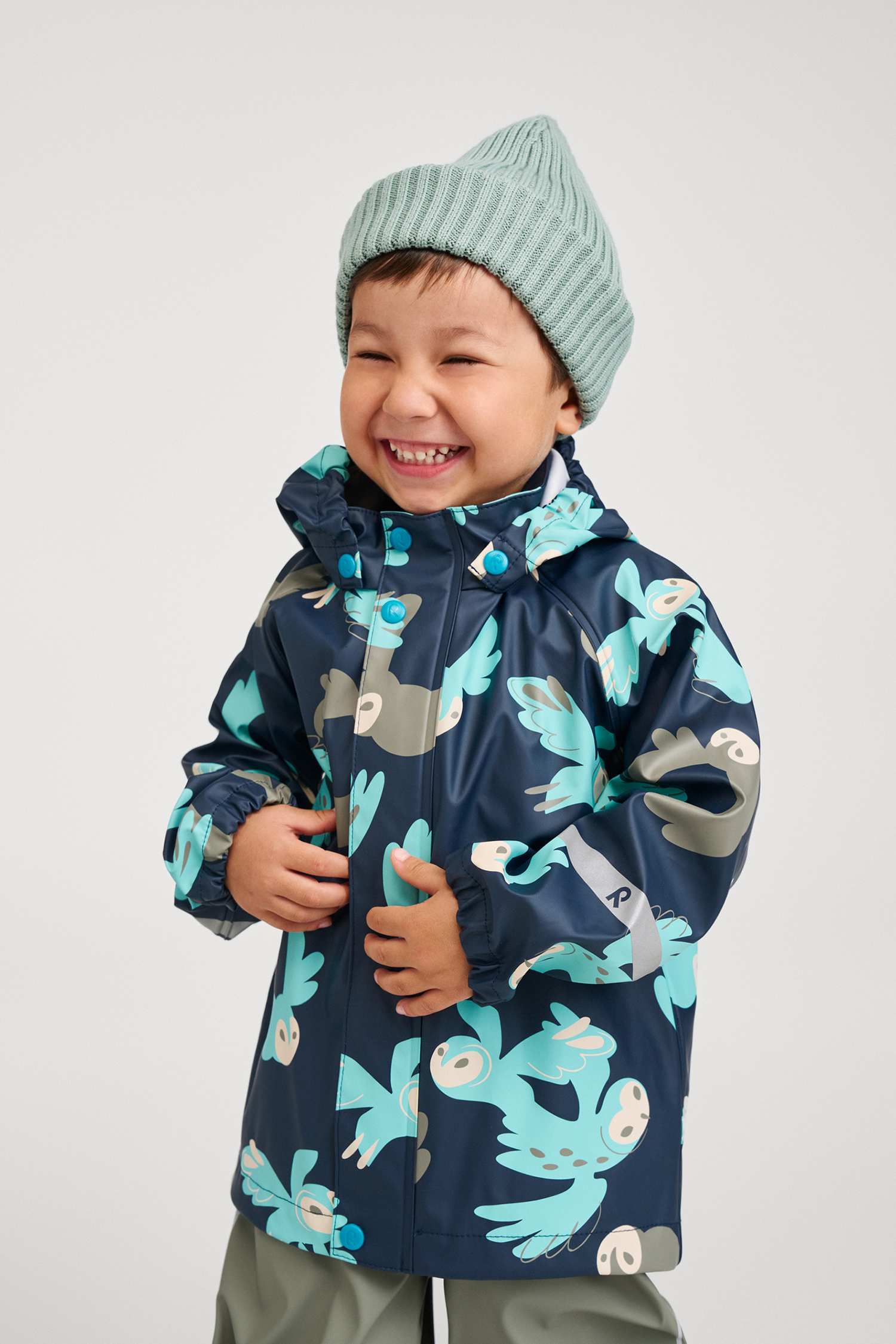 reima Vesi Mini Kinder Regenjacke Blau, , Größe: 116