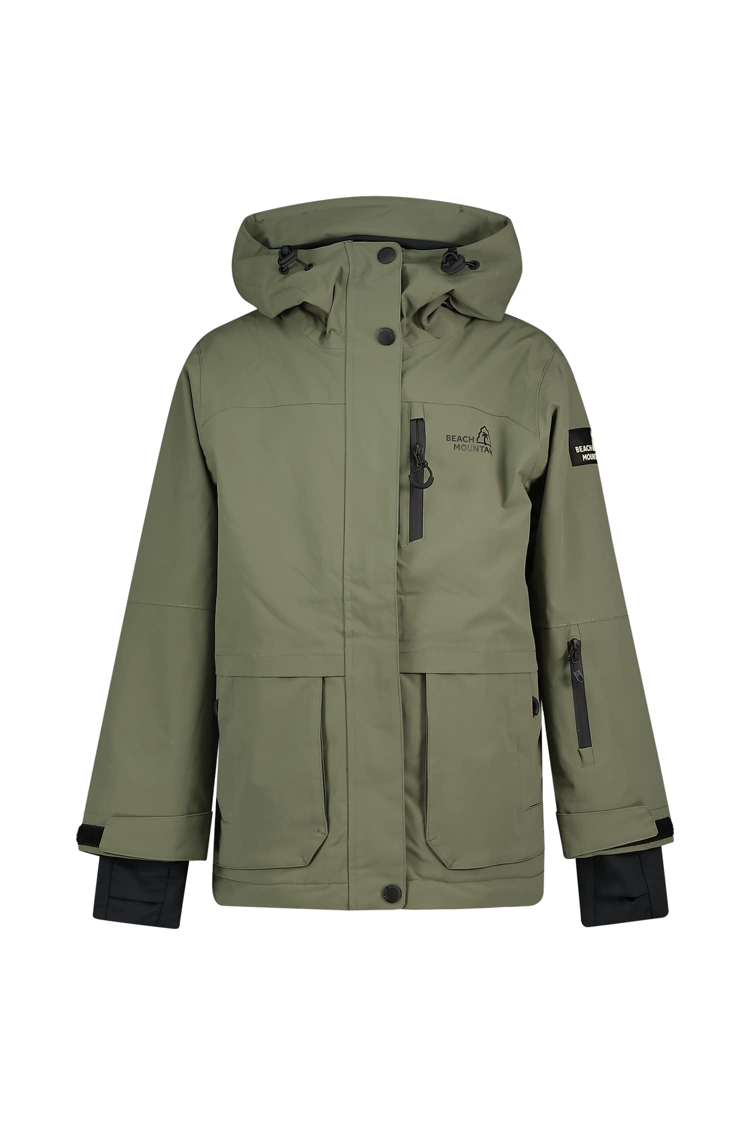 Image of BEACH MOUNTAIN Kinder Snowboardjacke Olive, , Größe: 128