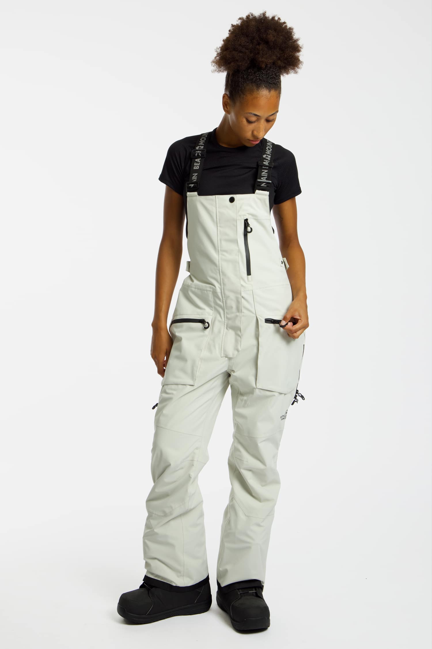Image of BEACH MOUNTAIN Damen Snowboardhose Offwhite, Damen, Größe: 34