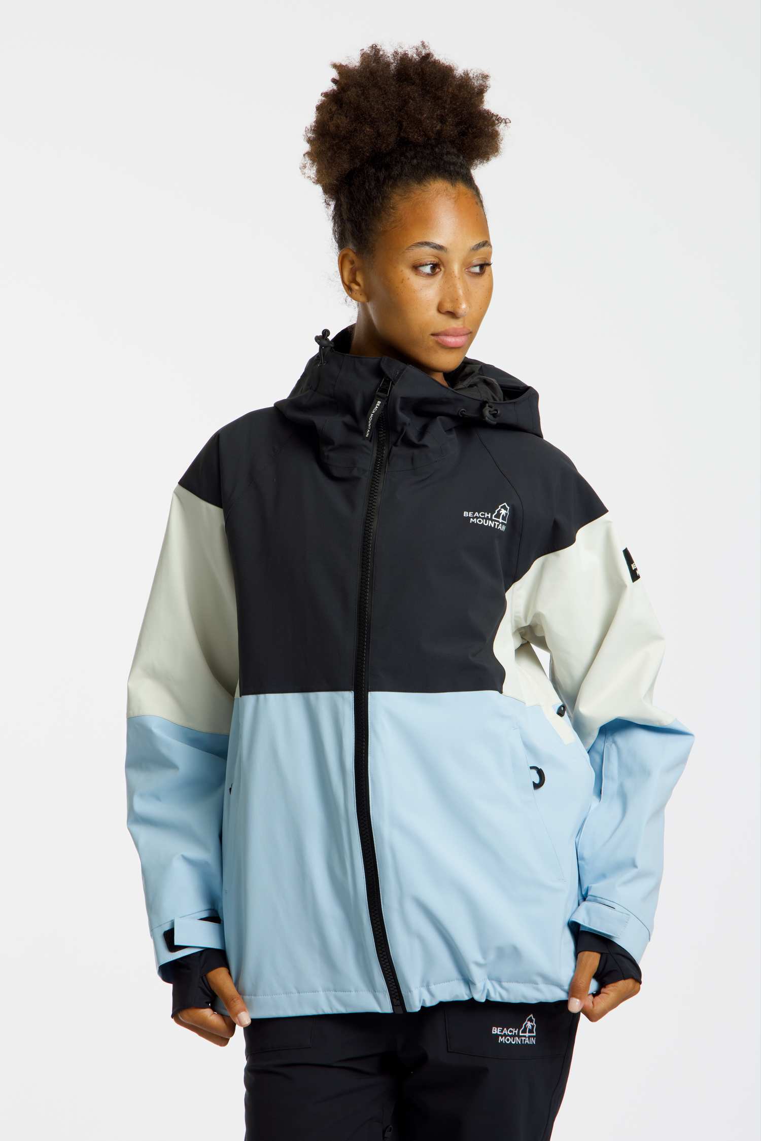 Image of BEACH MOUNTAIN Damen Snowboardjacke Blau, Damen, Größe: 34