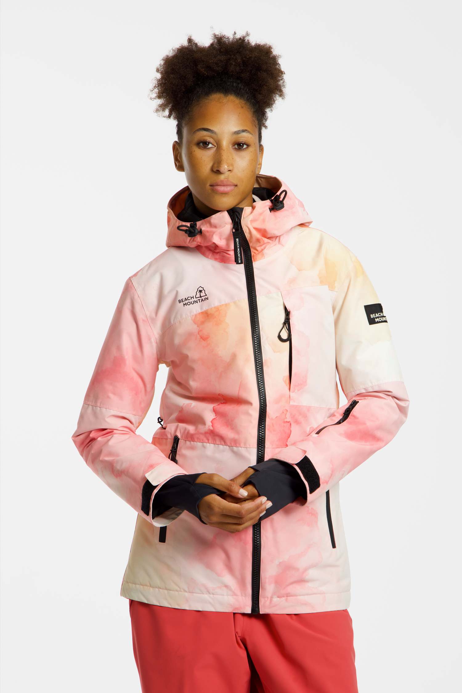 Image of BEACH MOUNTAIN Damen Snowboardjacke Silber, Damen, Größe: 34