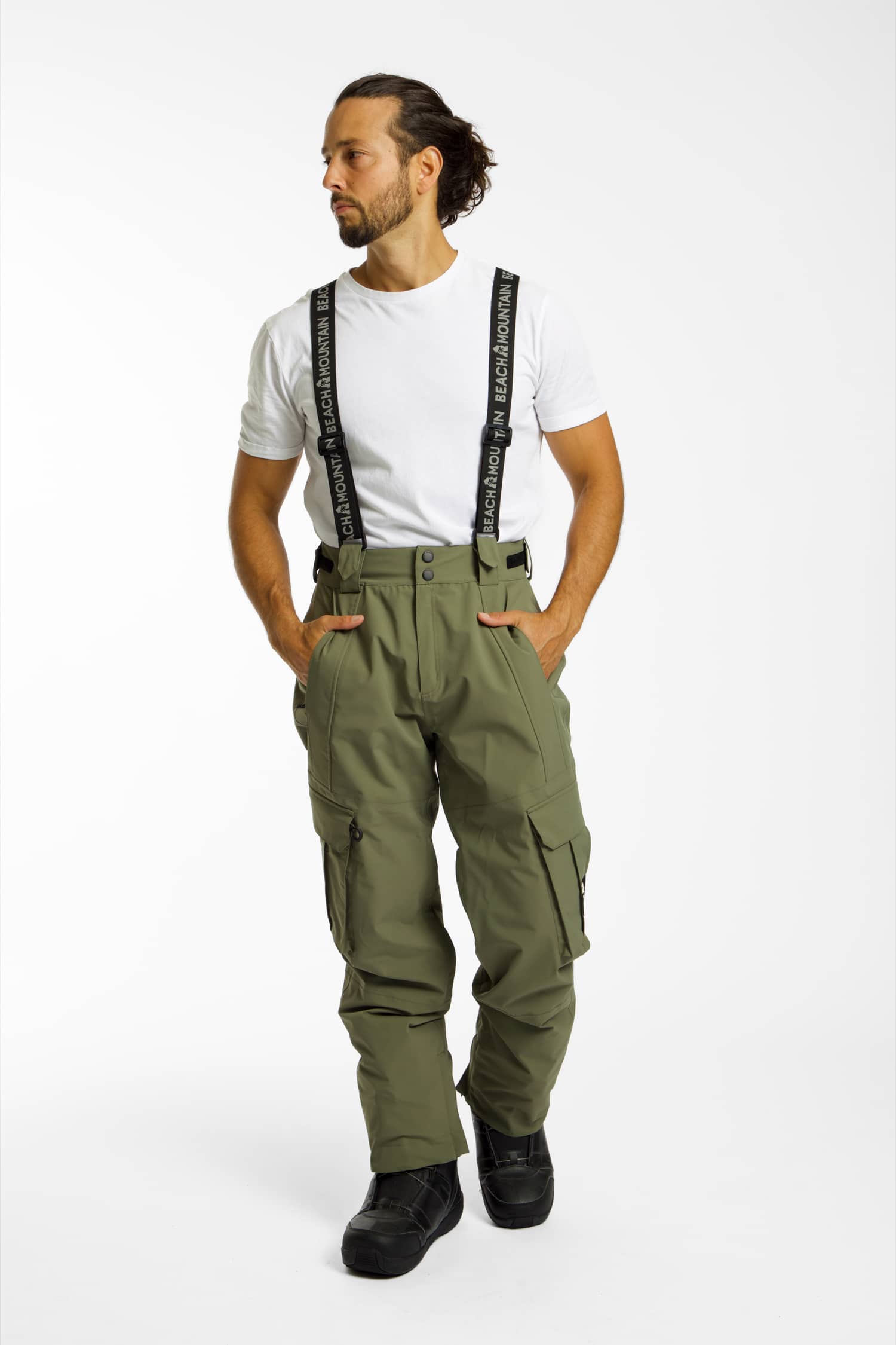 Image of BEACH MOUNTAIN Herren Snowboardhose Olive, Herren, Größe: XXL