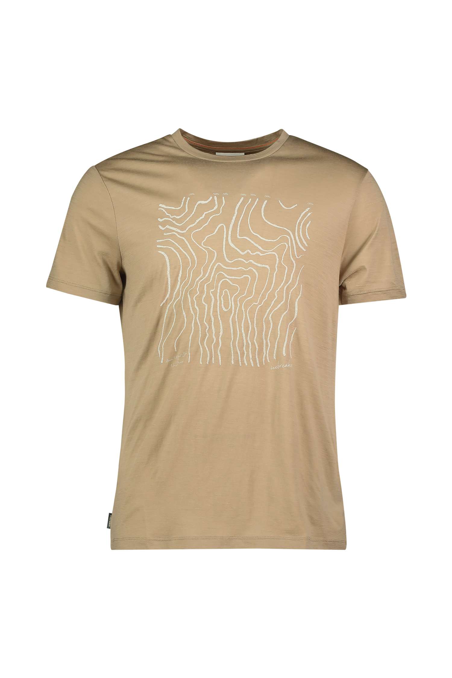 icebreaker Merino 150 Tech Lite Great Heights Herren T-Shirt Braun, Herren, Größe: M