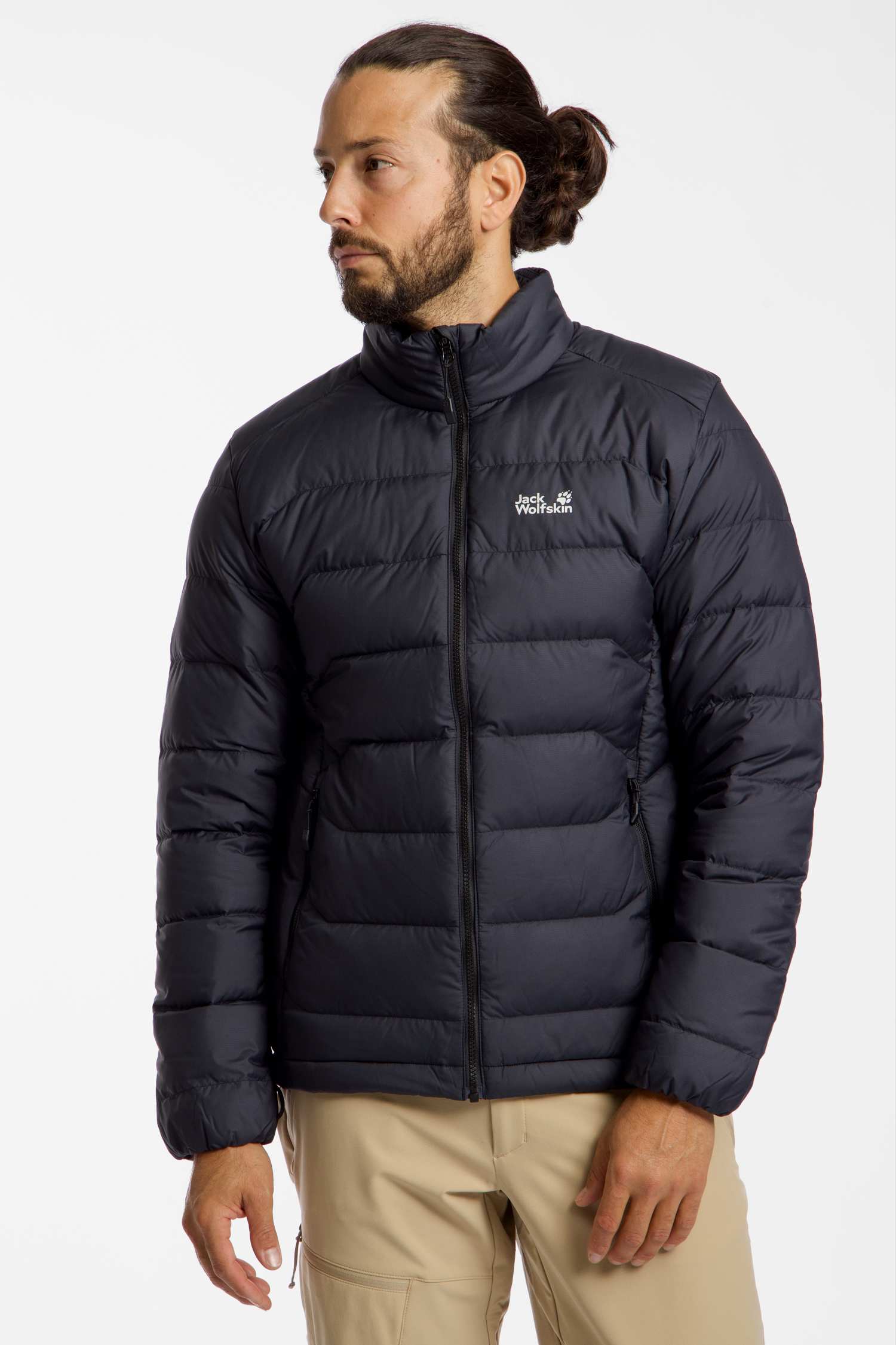 Image of Jack Wolfskin Wild Pass Herren Daunenjacke Schwarz, Herren, Größe: L