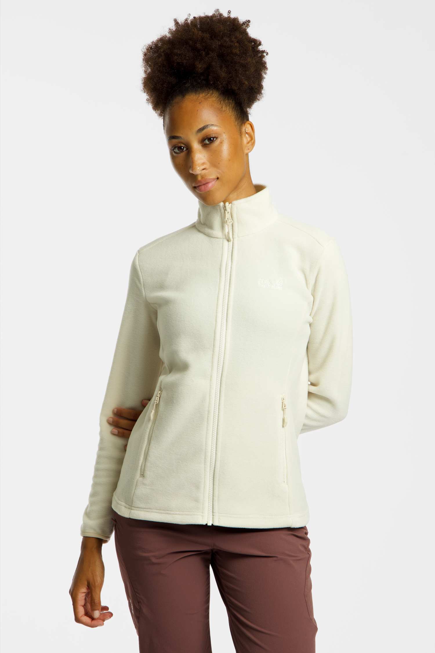 Image of Jack Wolfskin Taunus 100 Full-Zip Damen Midlayer Beige, Damen, Größe: L