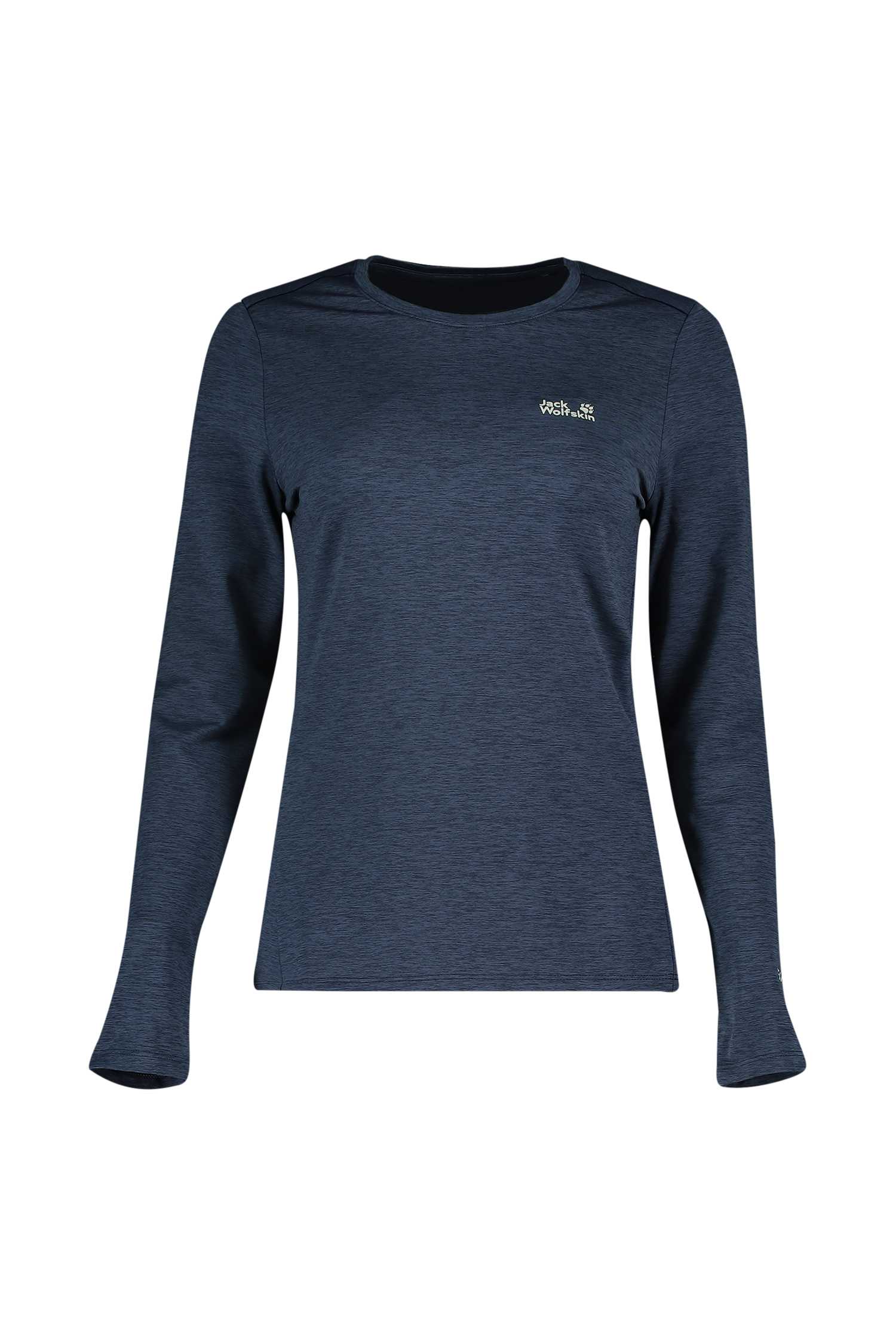 Image of Jack Wolfskin Trail Damen Longsleeve Blau, Damen, Größe: L