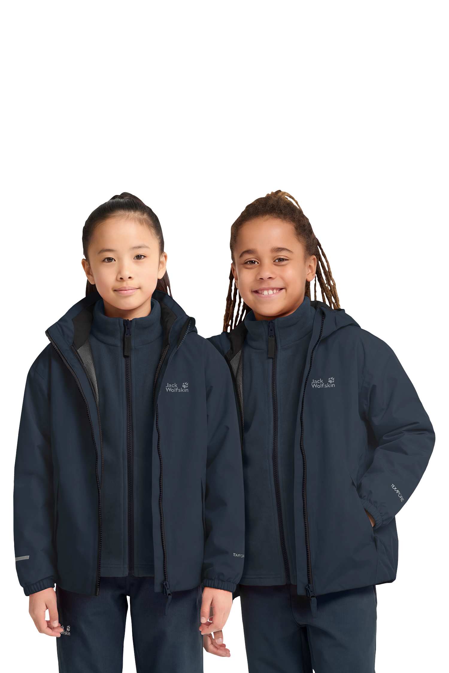 Image of Jack Wolfskin Iceland 3in1 Kinder Outdoorjacke Dunkelblau, , Größe: 116