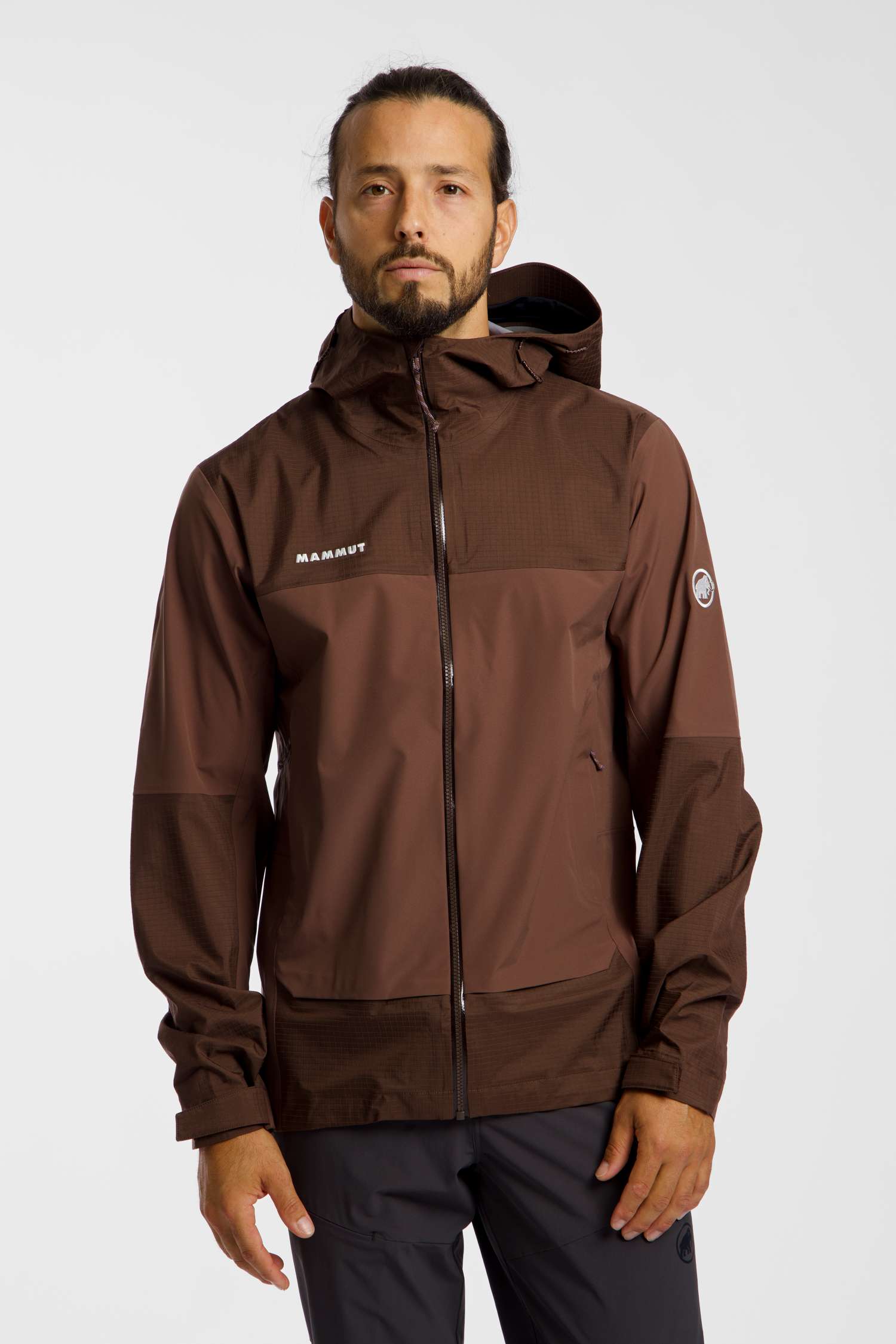 Image of MAMMUT Ducan Guide Hooded Herren Outdoorjacke Braun, Herren, Größe: L