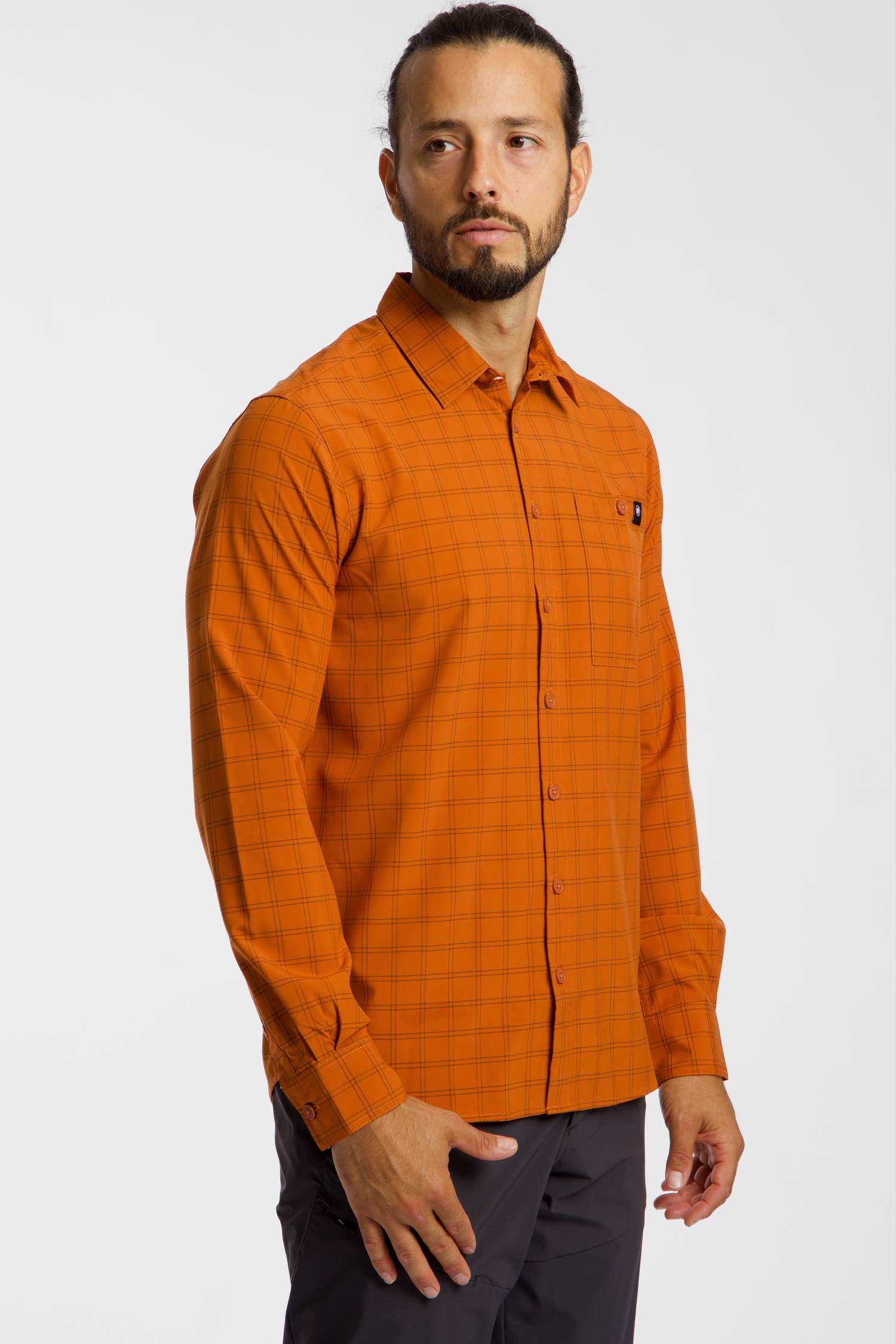 Image of MAMMUT Lenni Herren Wanderhemd Orange, Herren, Größe: L