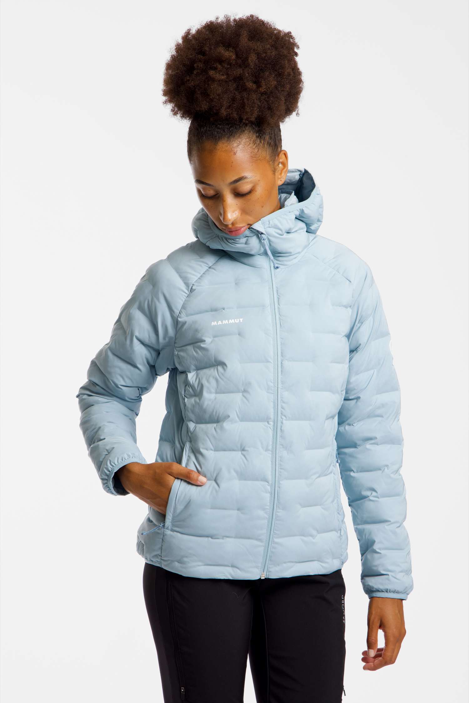 Image of MAMMUT Sender Hooded Damen Outdoorjacke Hellblau, Damen, Größe: L
