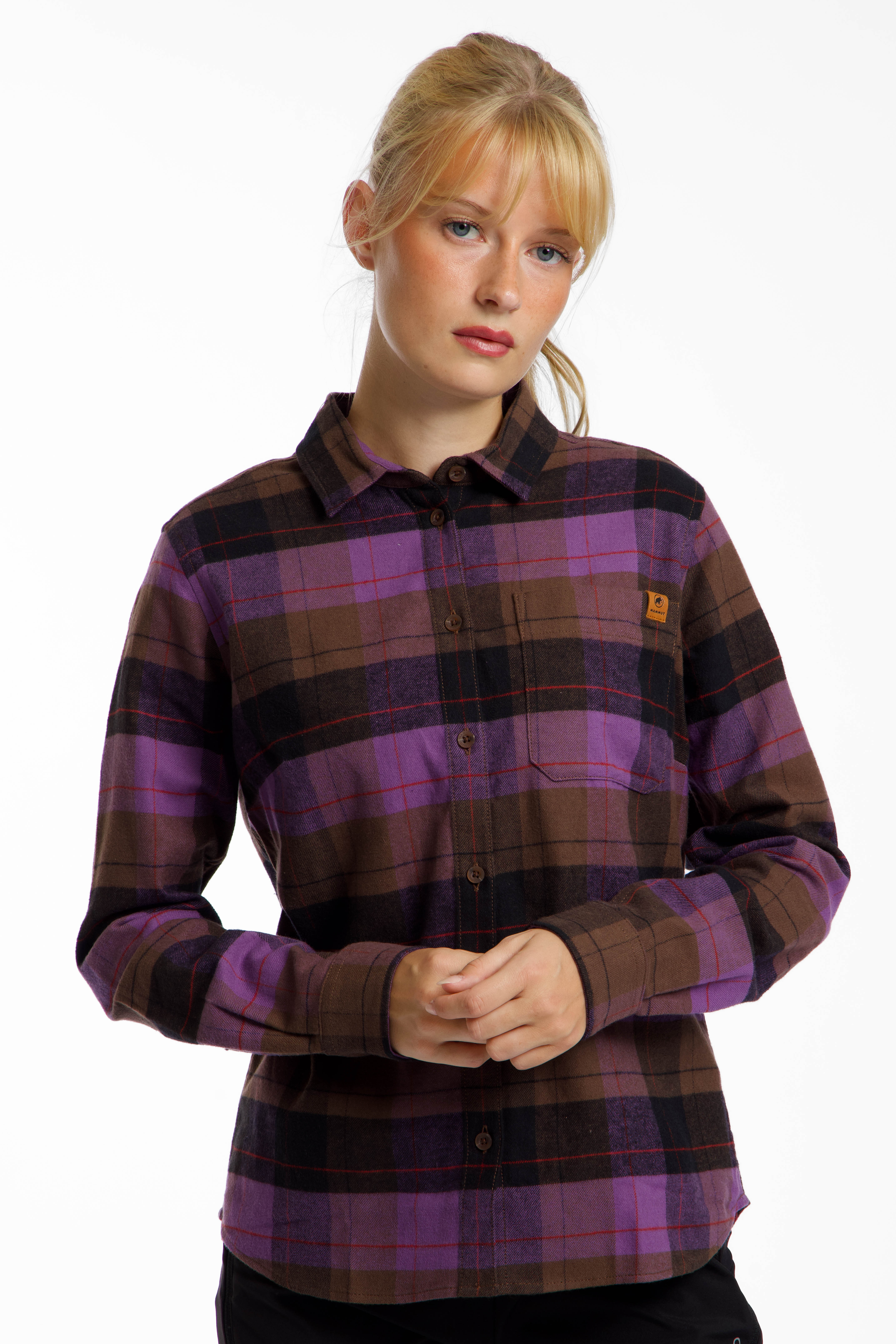 Image of MAMMUT Trovat LS Damen Wanderbluse Lila, Damen, Größe: L