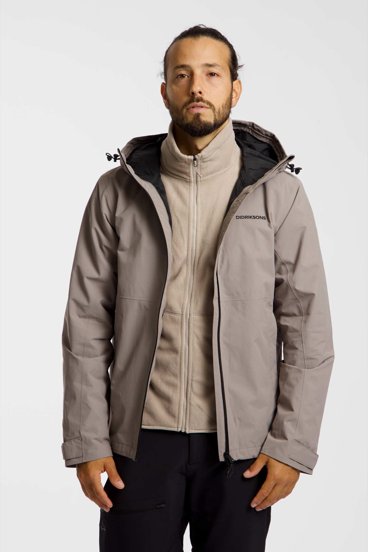 Image of Didriksons Trien 3in1 Herren Outdoorjacke Beige, Herren, Größe: L