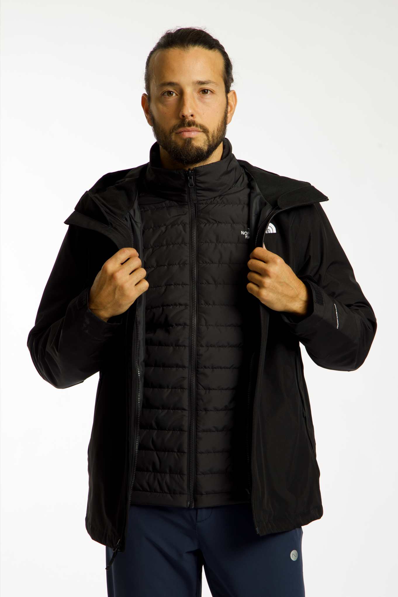 Image of The North Face Carto Mono Triclimate 3in1 Herren Outdoorjacke Schwarz, Herren, Größe: L