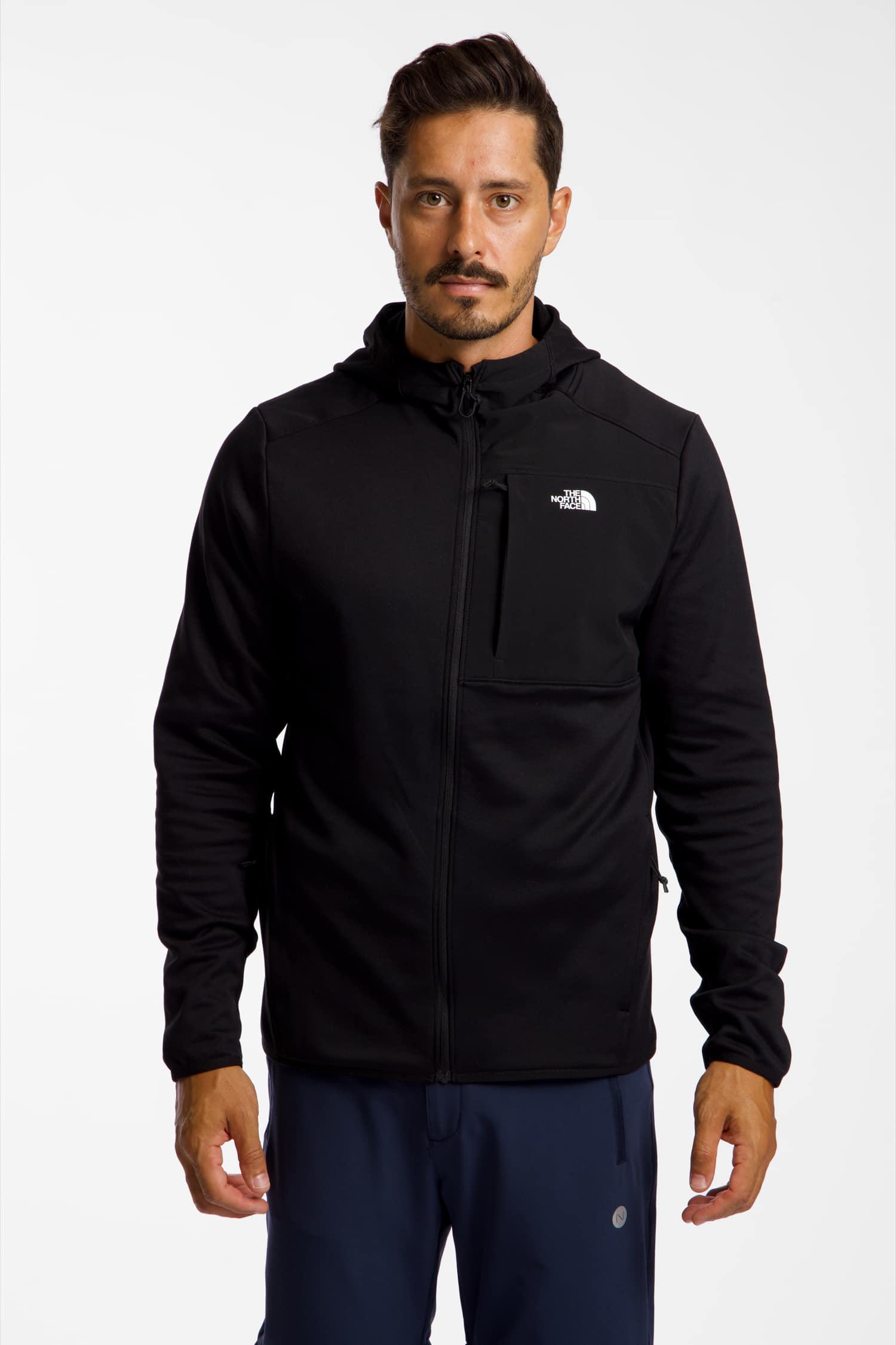 Image of The North Face TNF Performance Fleece Hooded Full-Zip Herren Midlayer Schwarz, Herren, Größe: XXL