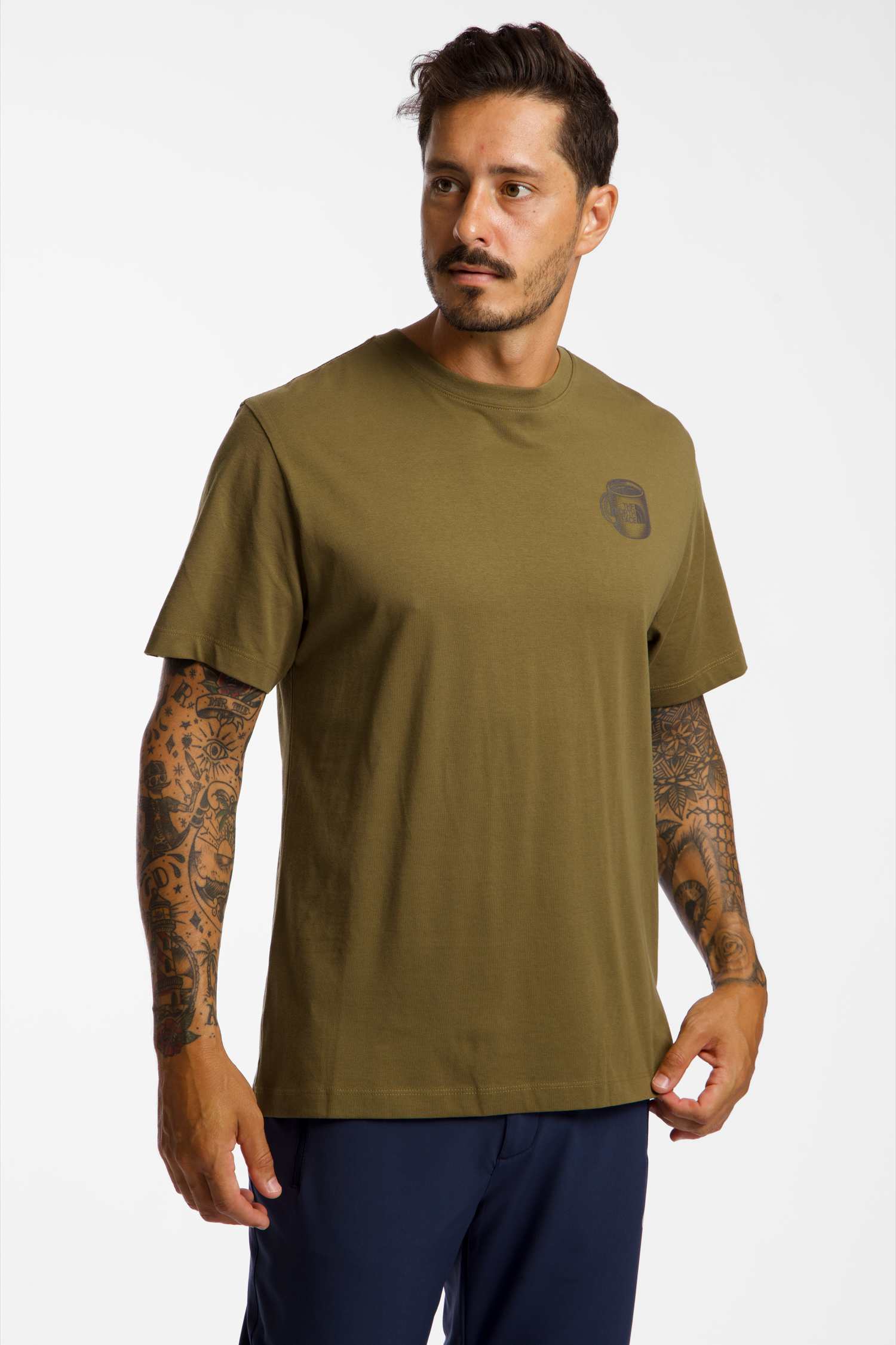 Image of The North Face Basecamp Barista Graphic Relaxed Herren T-Shirt Braun, Herren, Größe: L