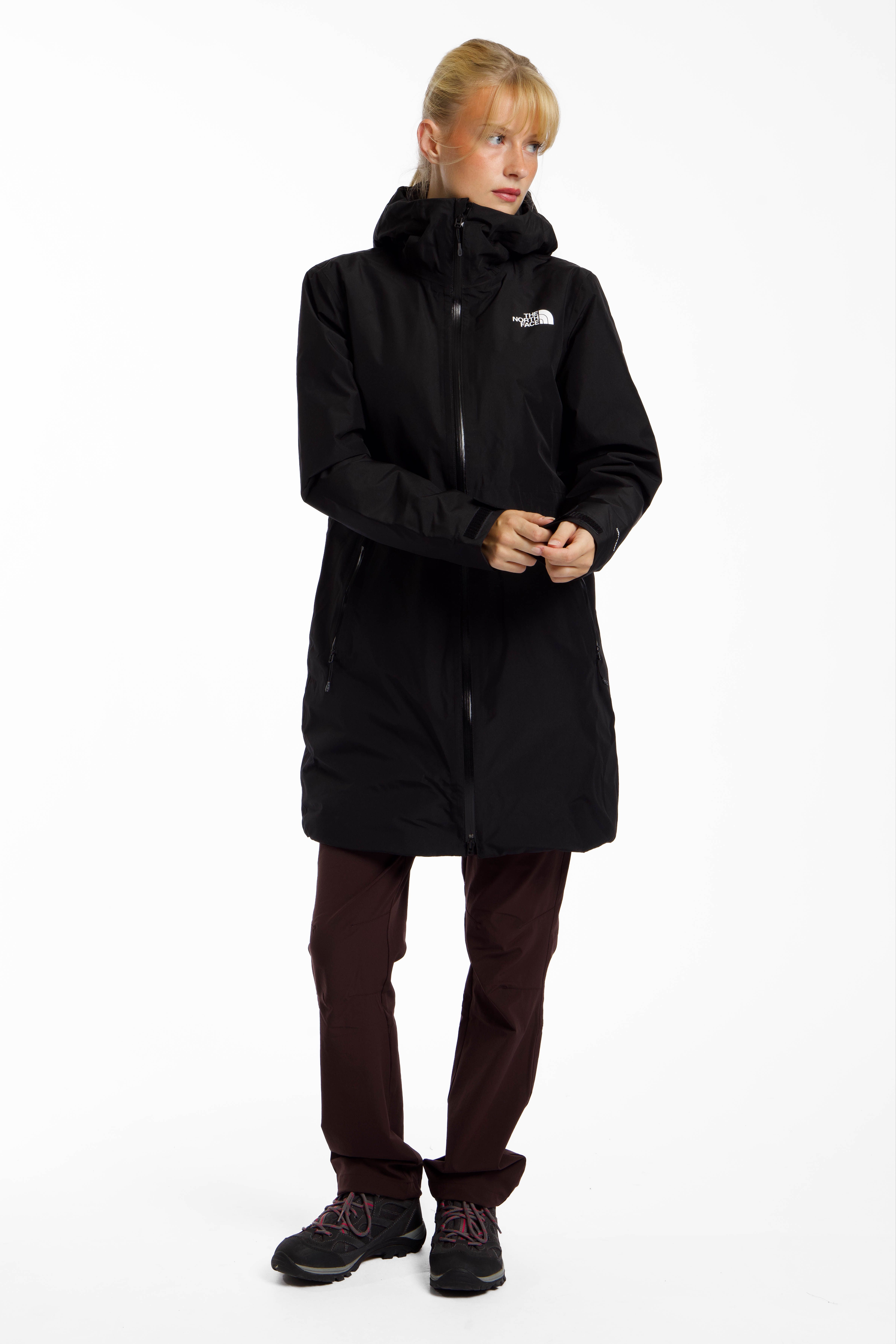 Image of The North Face Hikesteller Insulated Damen Wintermantel Schwarz, Damen, Größe: L