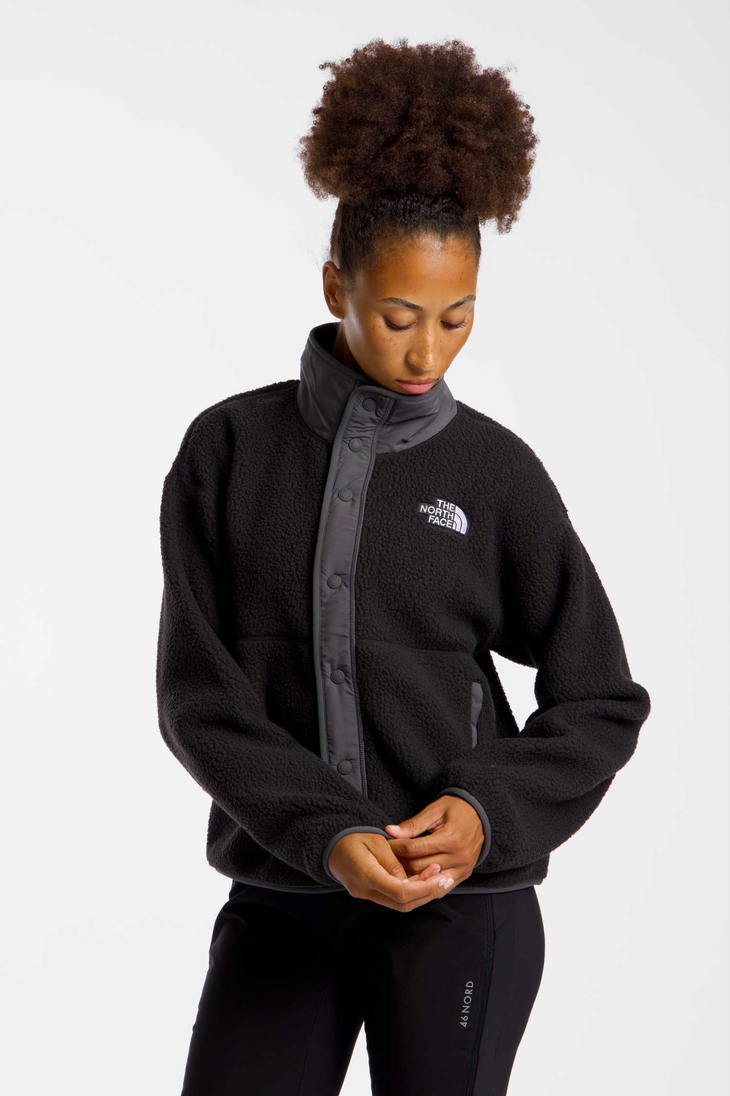 Image of The North Face Cragmont Snap Front Damen Midlayer Schwarz, Damen, Größe: L