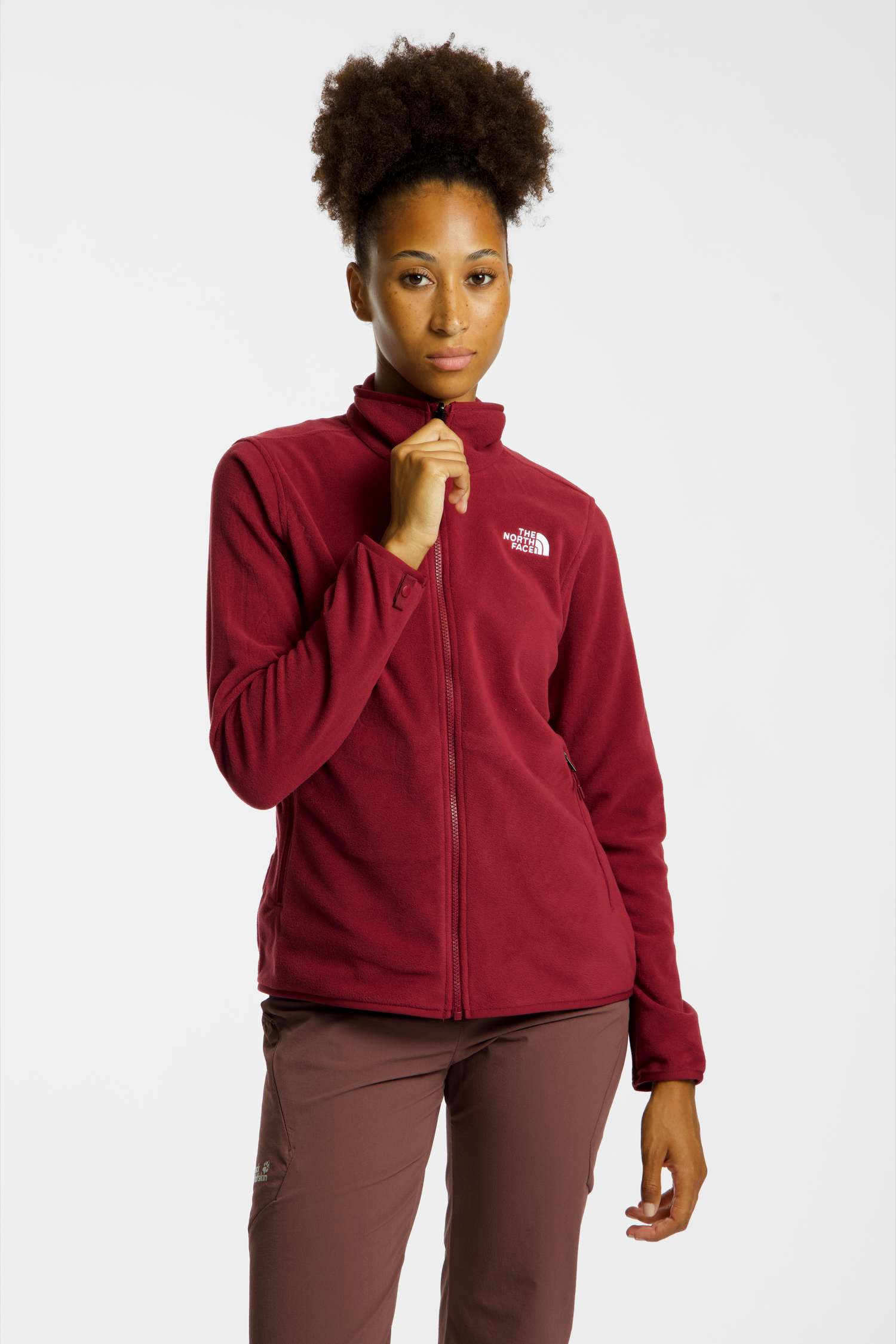 Image of The North Face Glacier Fleece Damen Midlayer Bordeaux, Damen, Größe: L