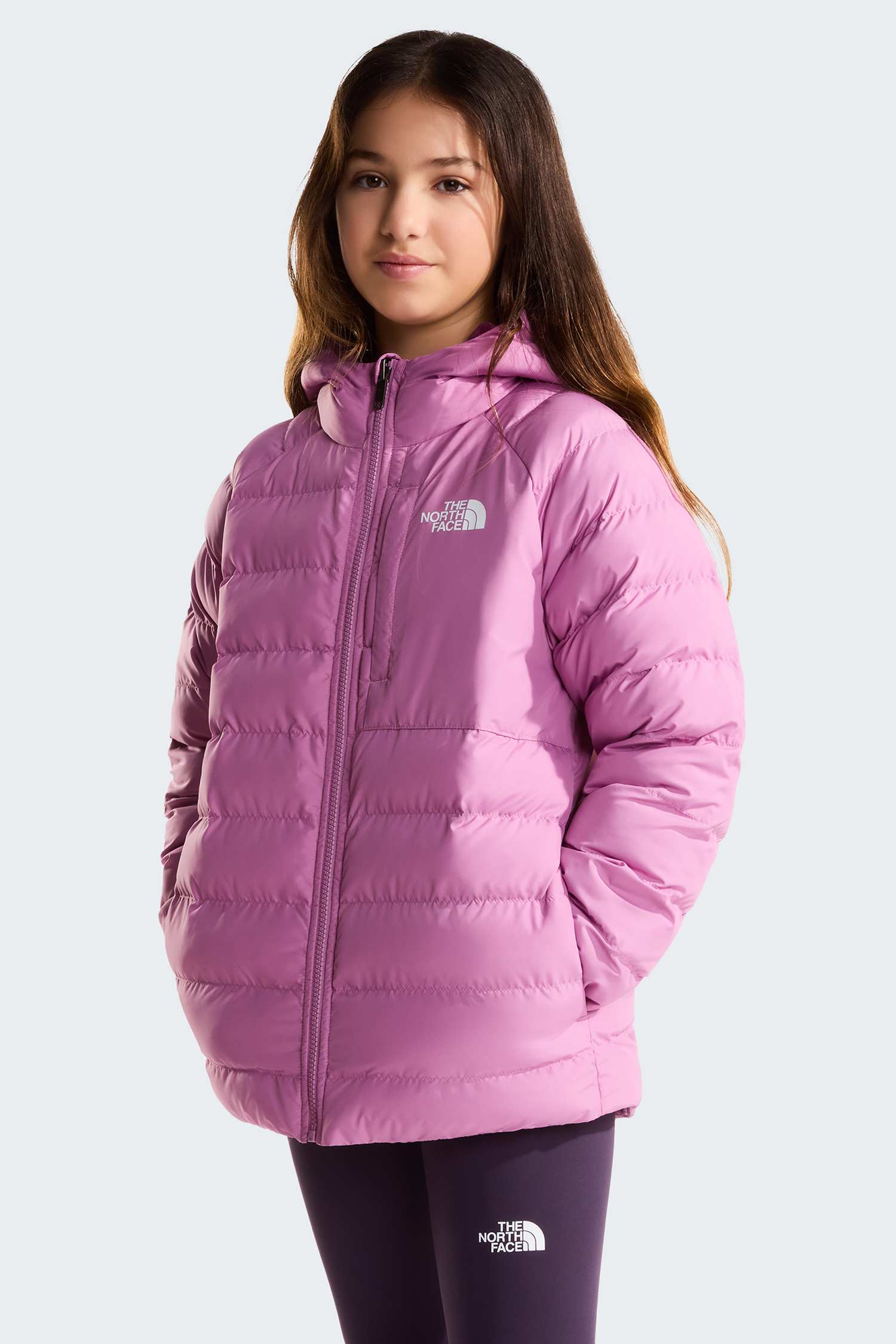 Image of The North Face Perrito Reversible Kinder Outdoorjacke Pink, , Größe: L