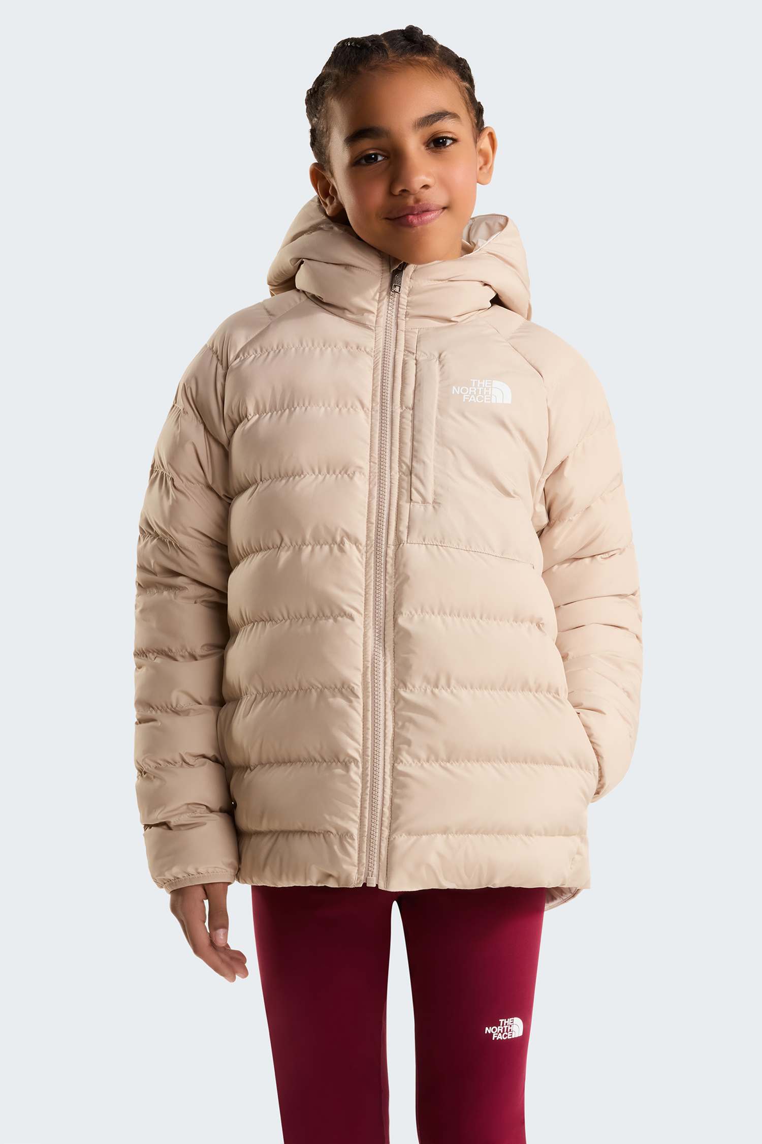 Image of The North Face Perrito Reversible Kinder Outdoorjacke Braun, , Größe: L