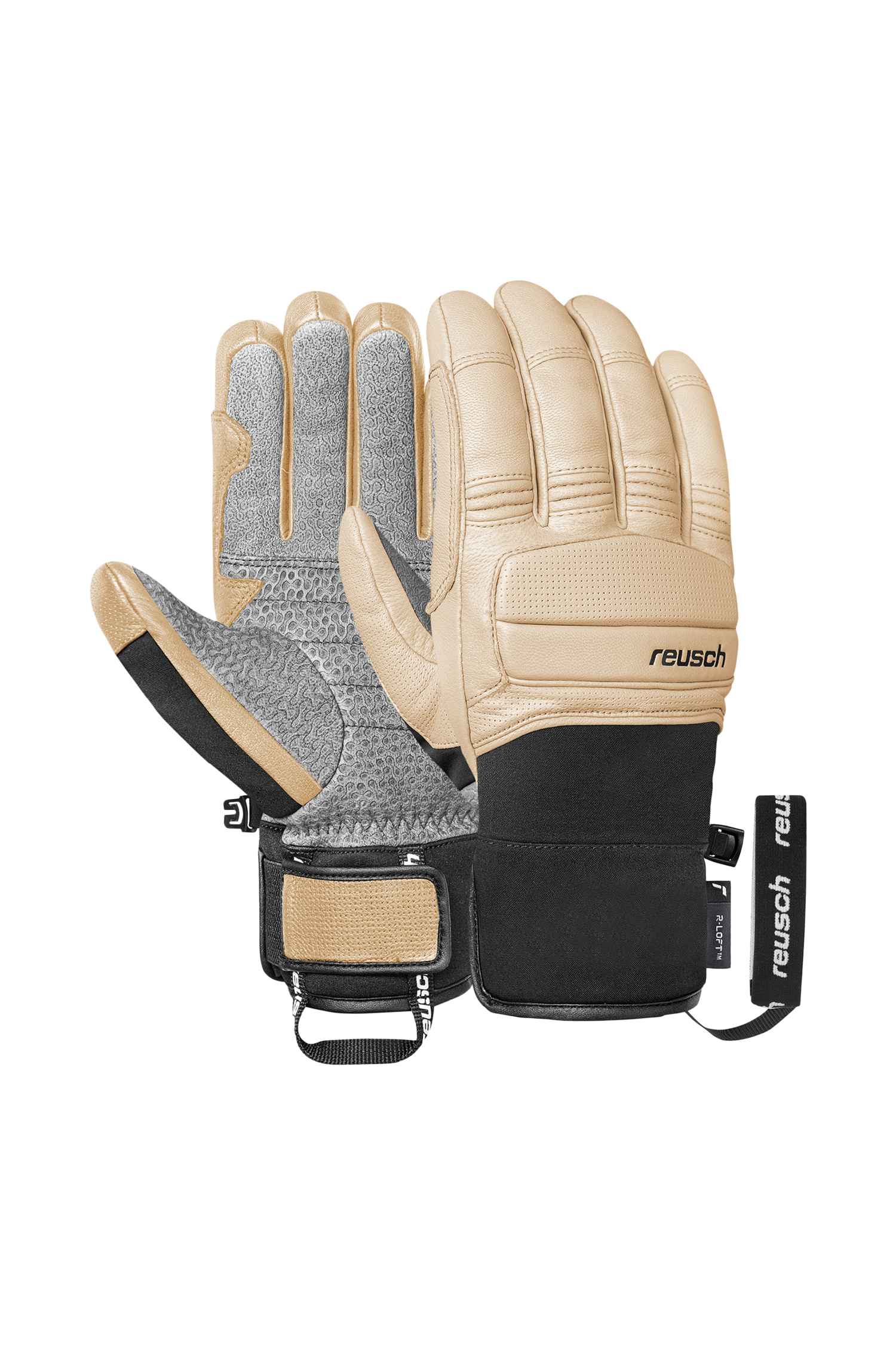Image of Reusch Alpine Heritage Herren Skihandschuh Beige, Herren, Größe: 8