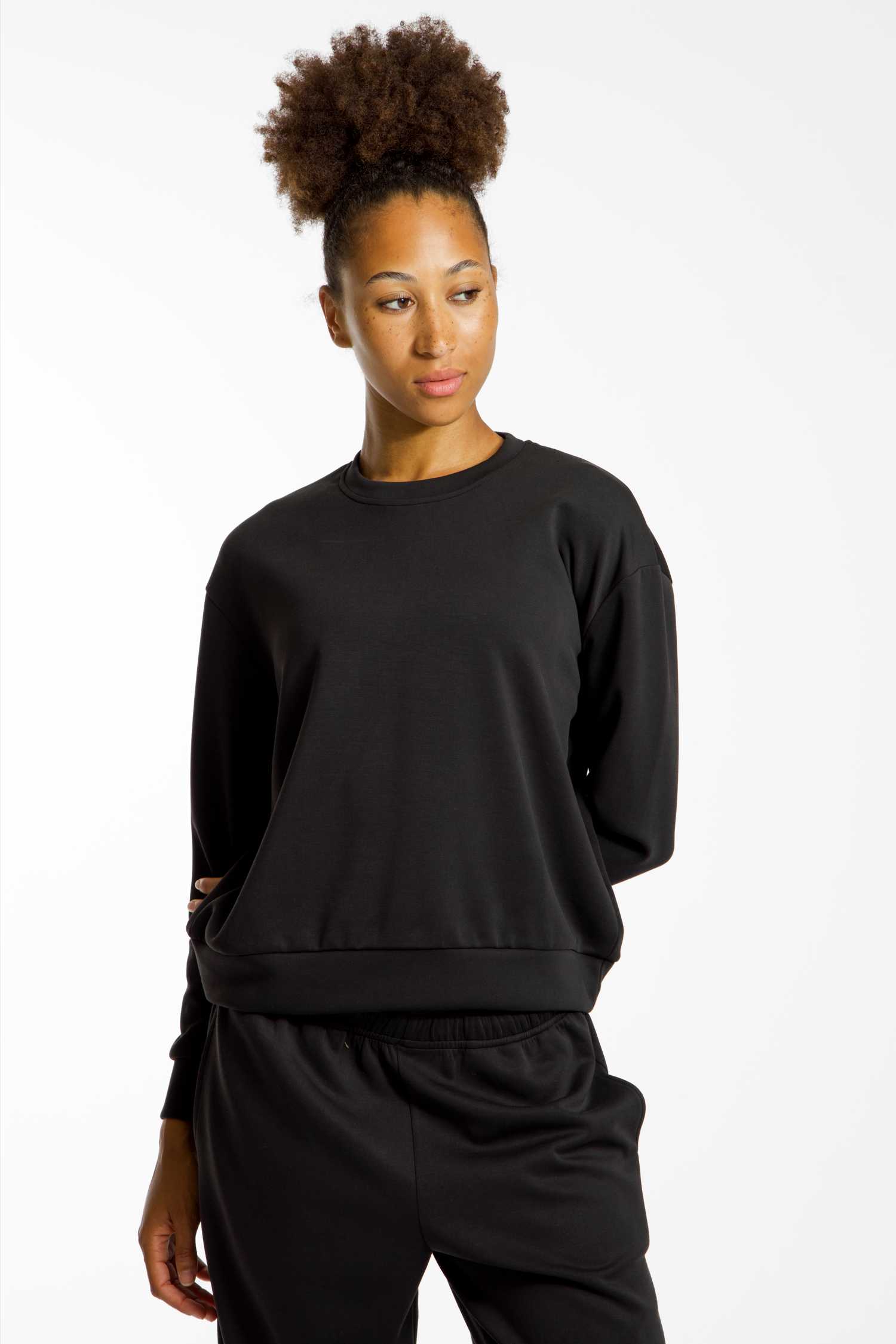 POWERZONE Damen Pullover Schwarz, Damen, Größe: XS