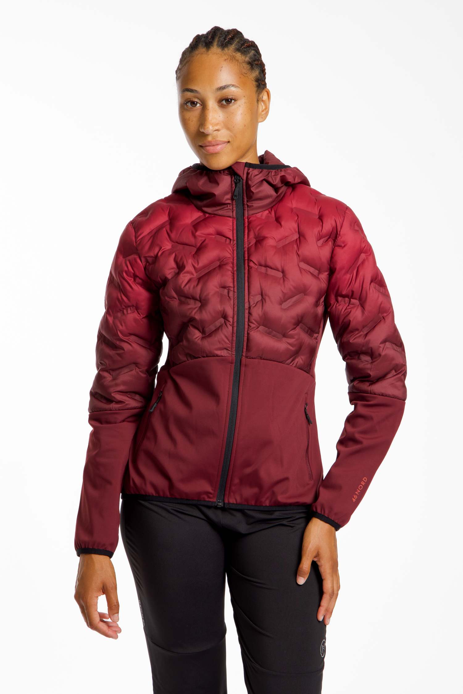 Image of 46 NORD Gale Hybrid Damen Langlaufjacke Bordeaux, Herren, Größe: 36