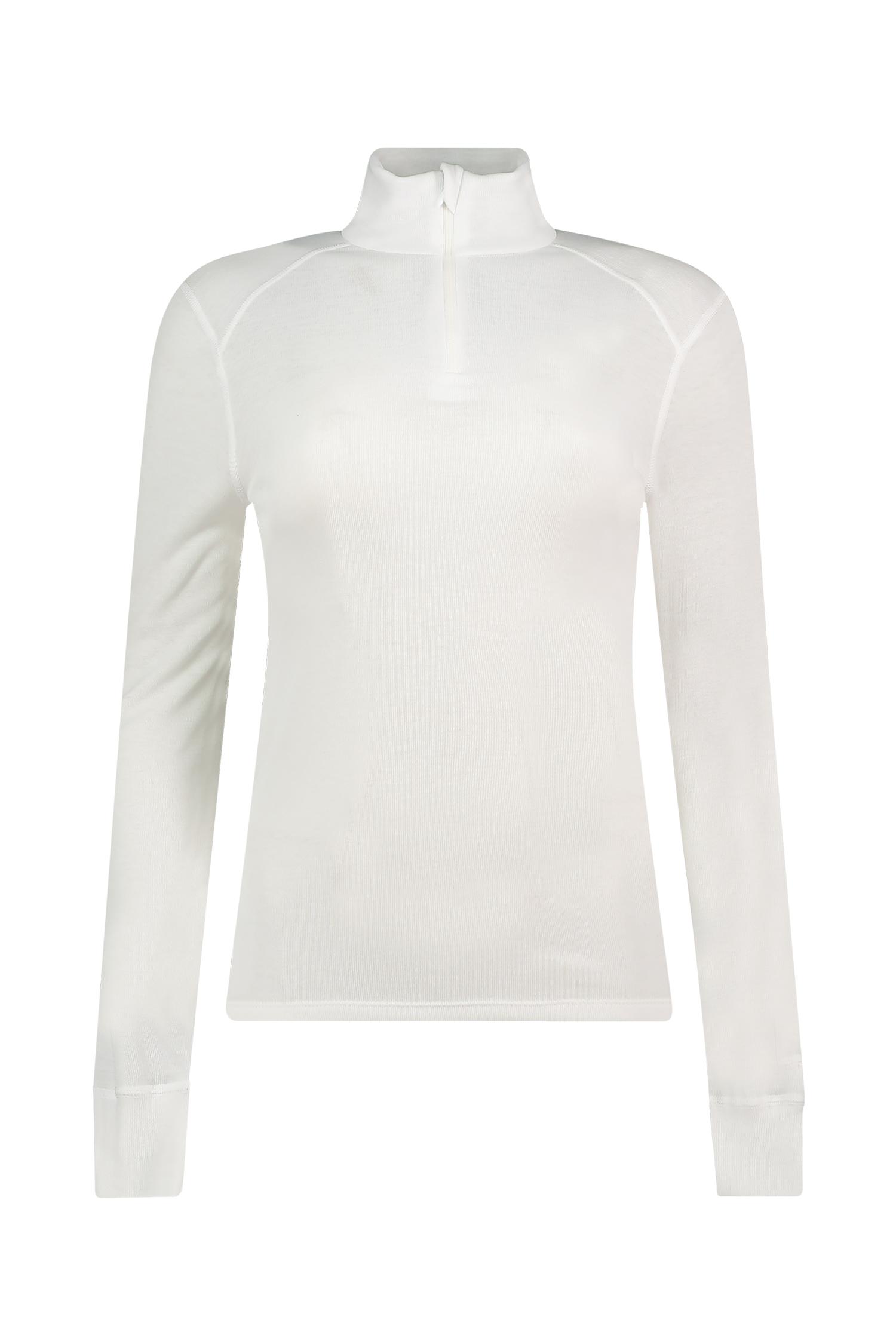 Image of Odlo Active Warm Half-Zip Damen Thermo Longsleeve Weiss, Damen, Größe: S