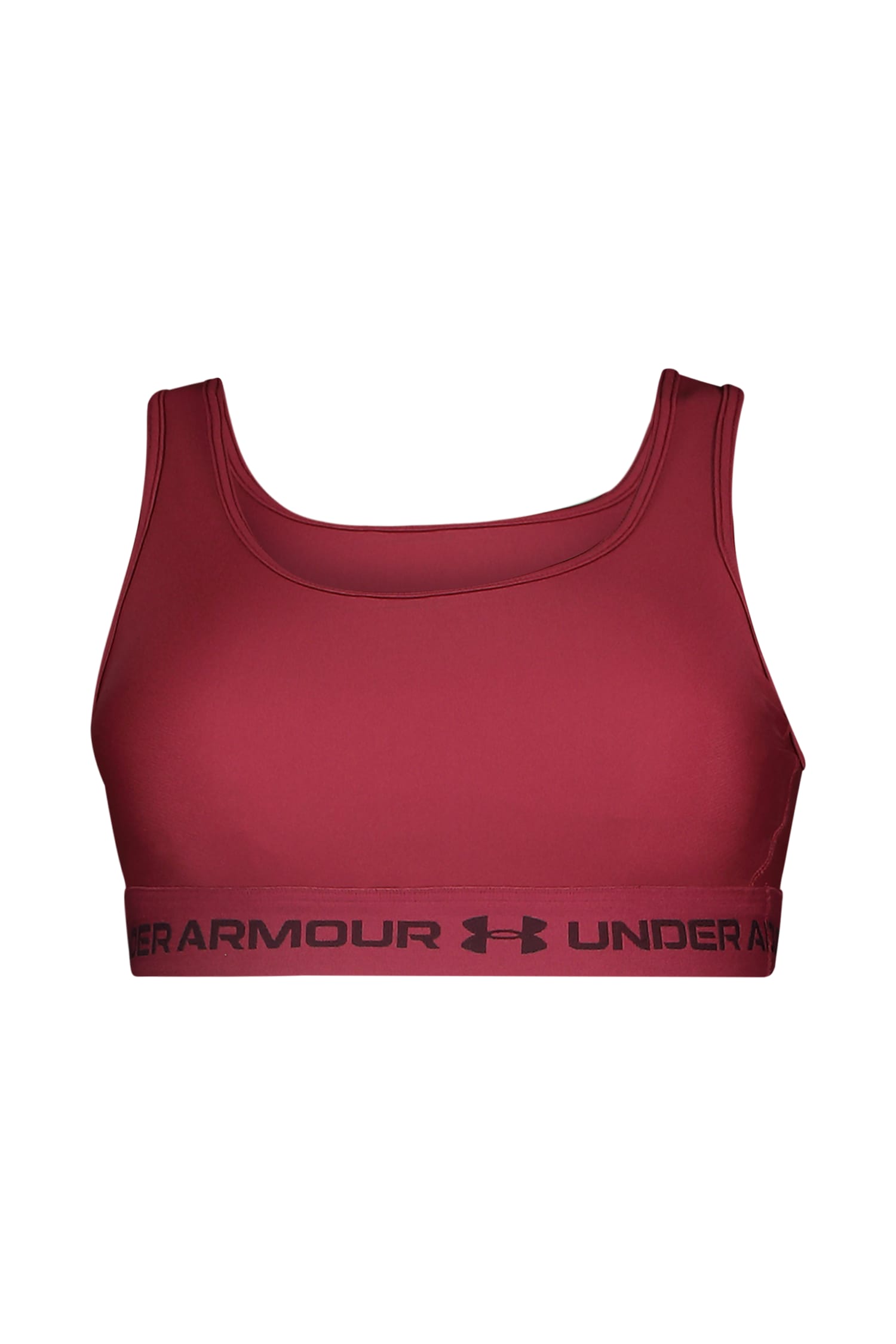 Image of Under Armour Crossback Medium Damen Sport-BH Bordeaux, Damen, Größe: M