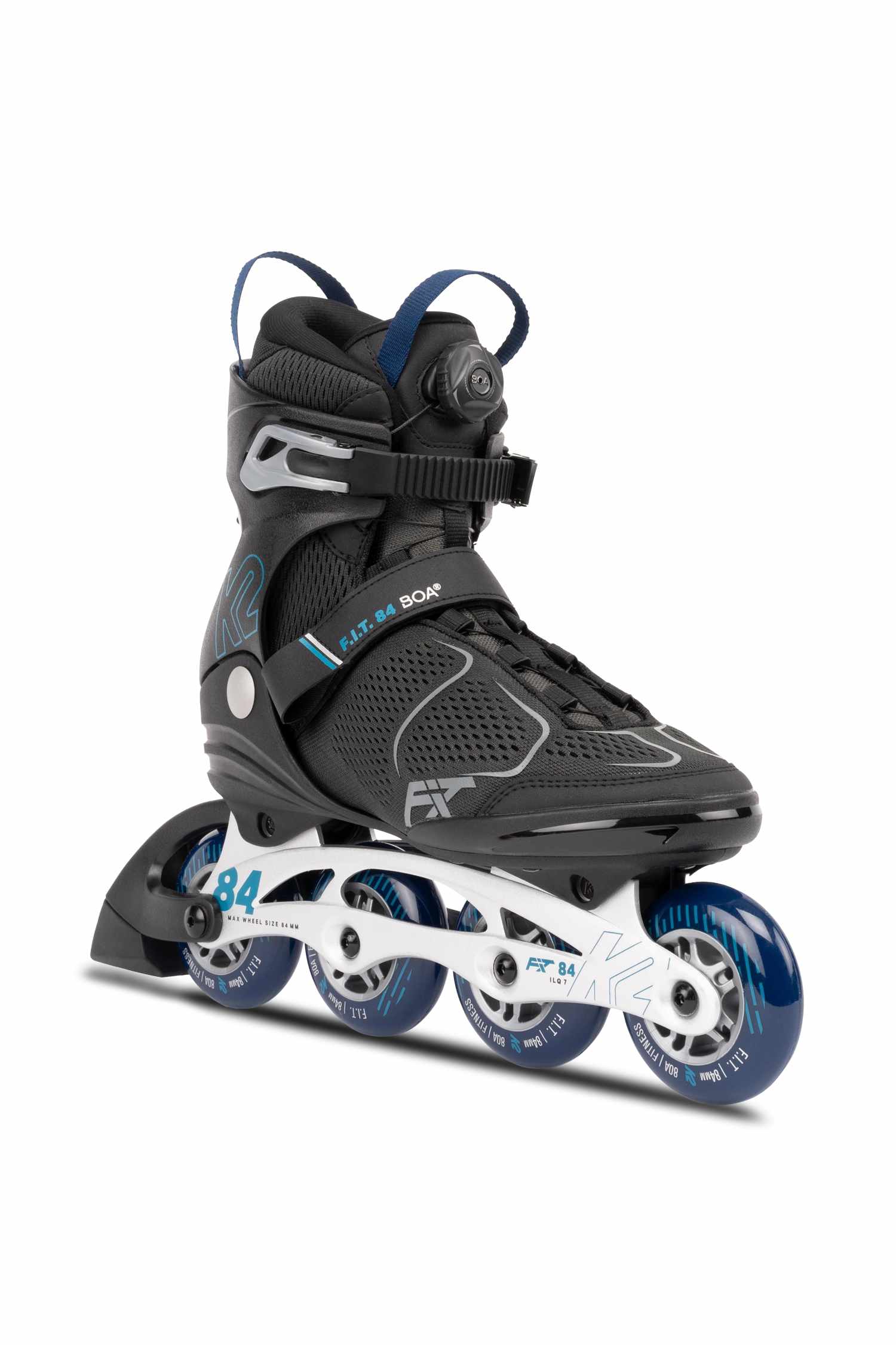 K2 F.I.T. 84 BOA® Herren Inlineskates Schwarz, Herren, Größe: 9 1/2