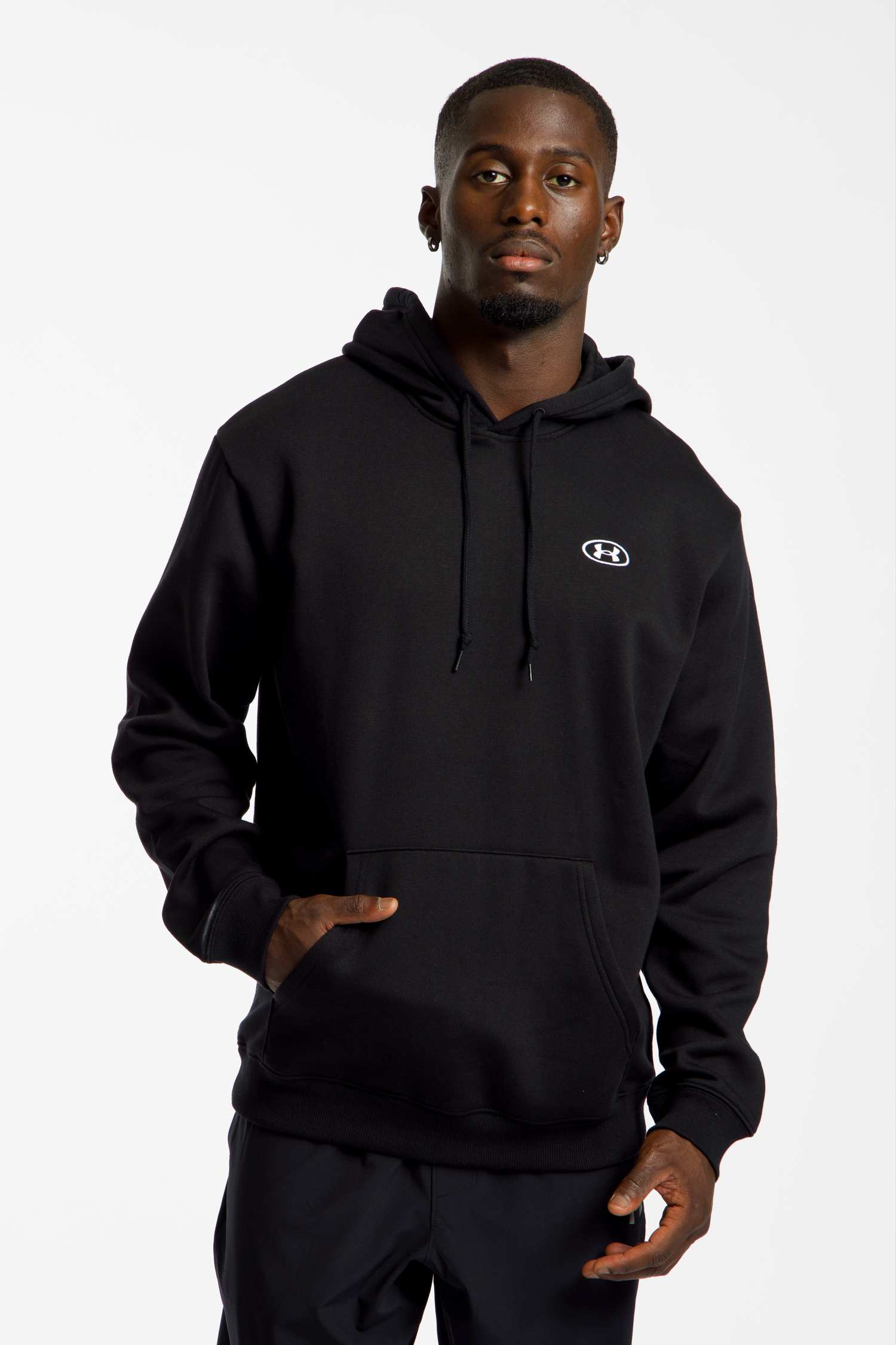 Under Armour UA Rival Fleece Herren Hoodie Schwarz, Herren, Größe: XL