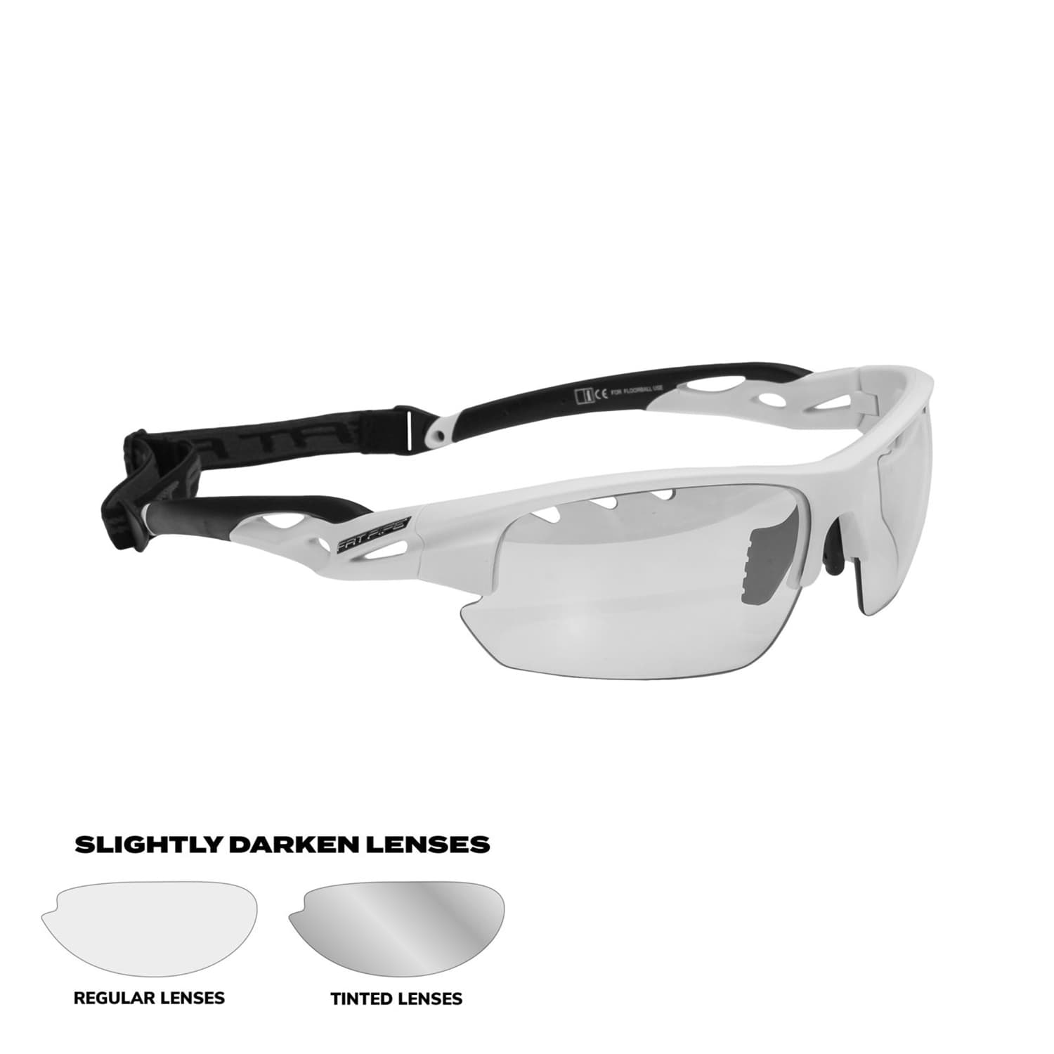 Fat Pipe Ace SR Unihockey Brille Weiss, Herren, Größe: 0