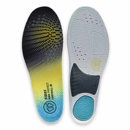 Sidas Max Football 30-38 Kinder Einlegesohle Schwarz, , Größe: XS