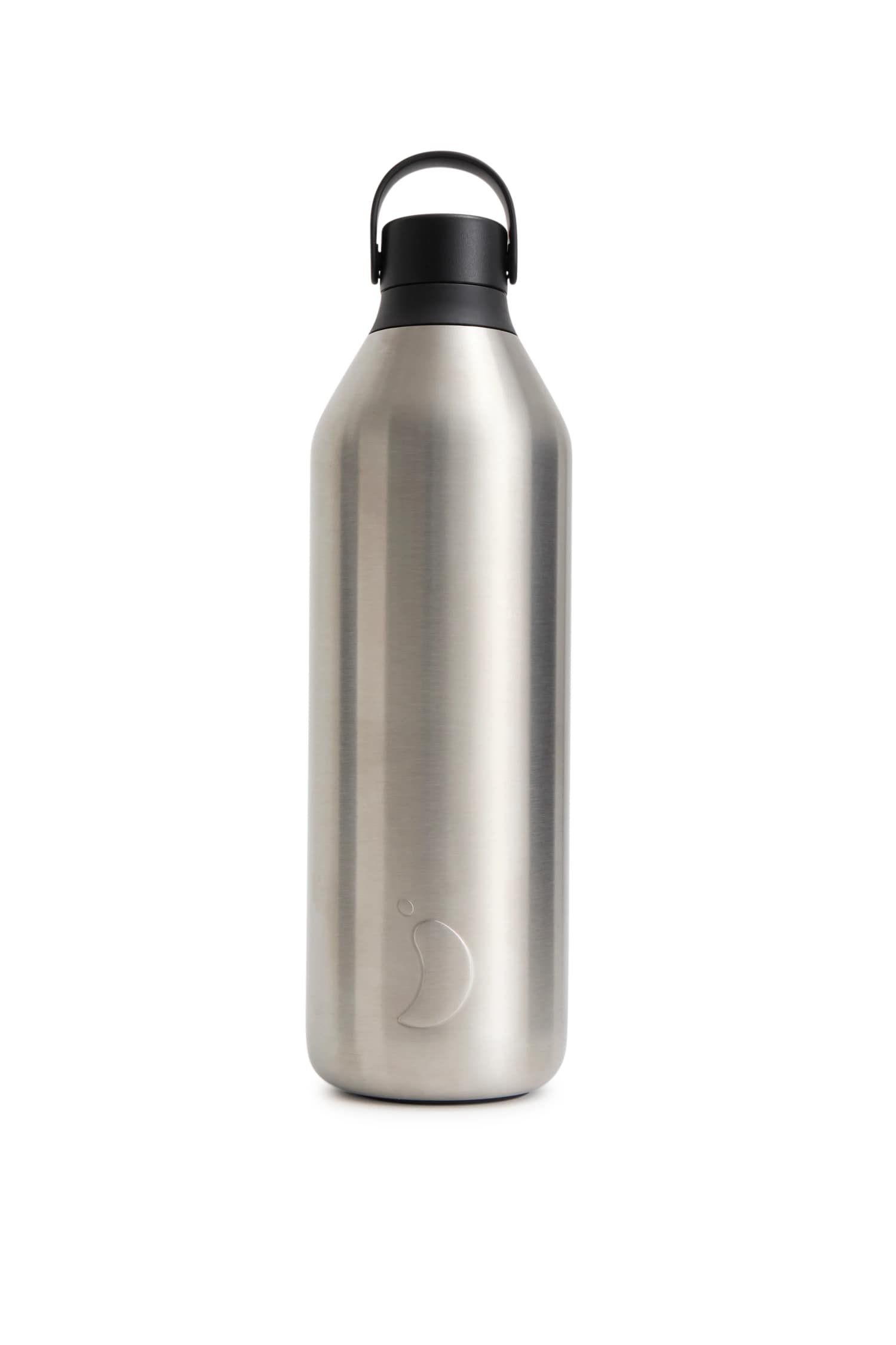 Chilly`s Series 3 Onyx 1 L Trinkflasche Silber, Herren, Größe: ONE SIZE
