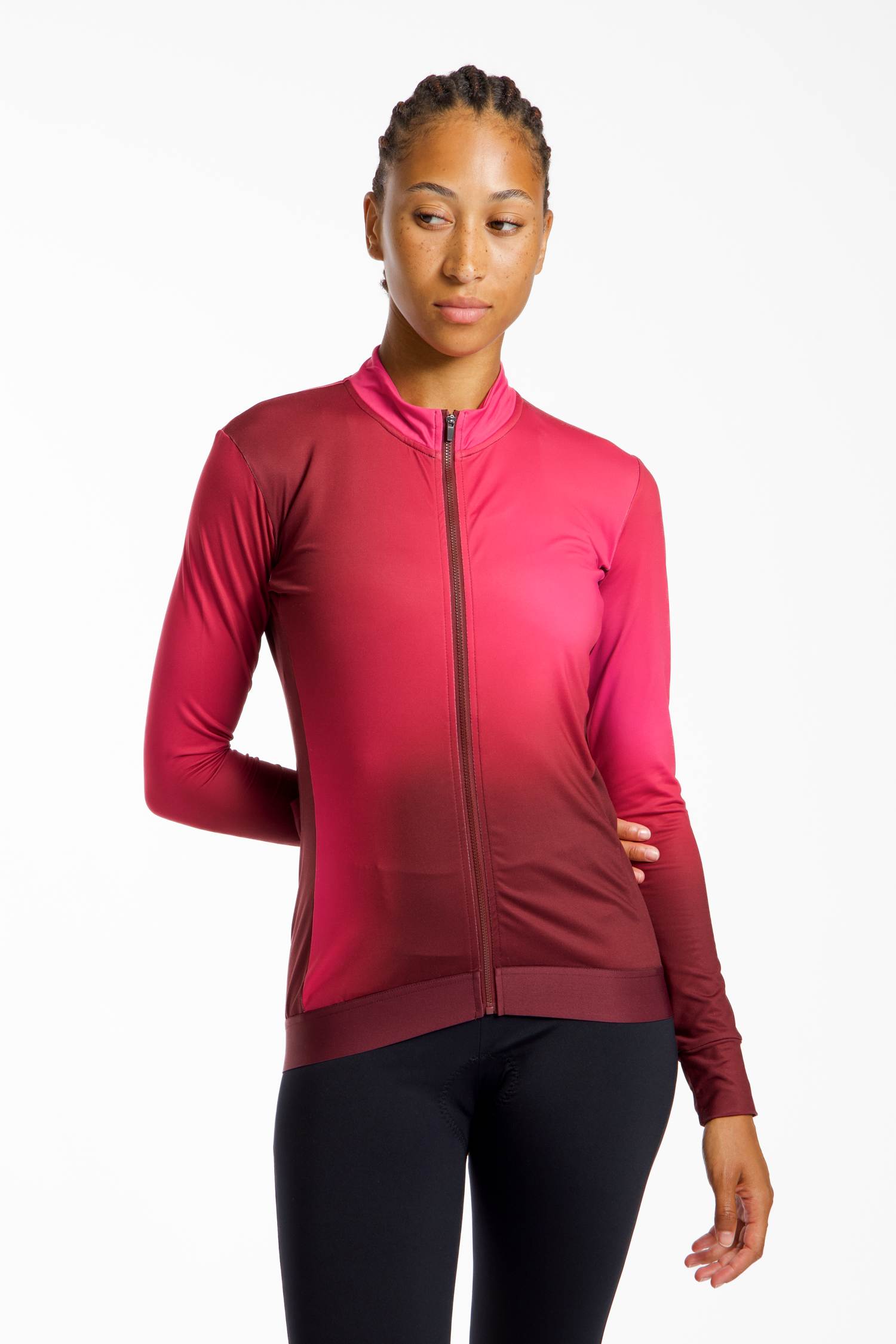 Image of Stoke Randa Thermal LS Damen Biketrikot Pink, Damen, Größe: L