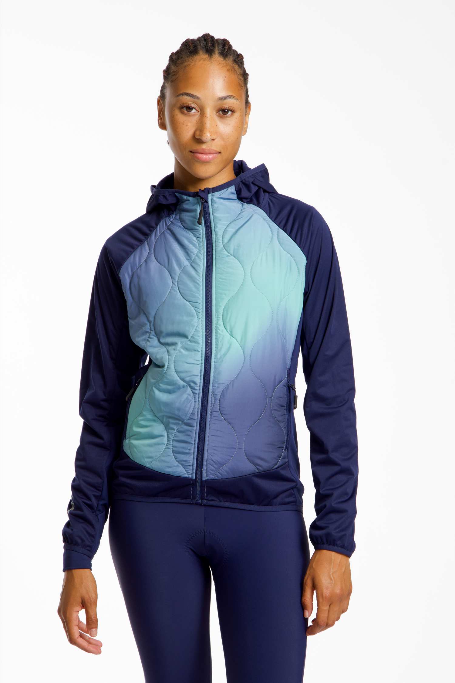Stoke Mara Hybrid Damen Bikejacke Blau, Damen, Größe: S