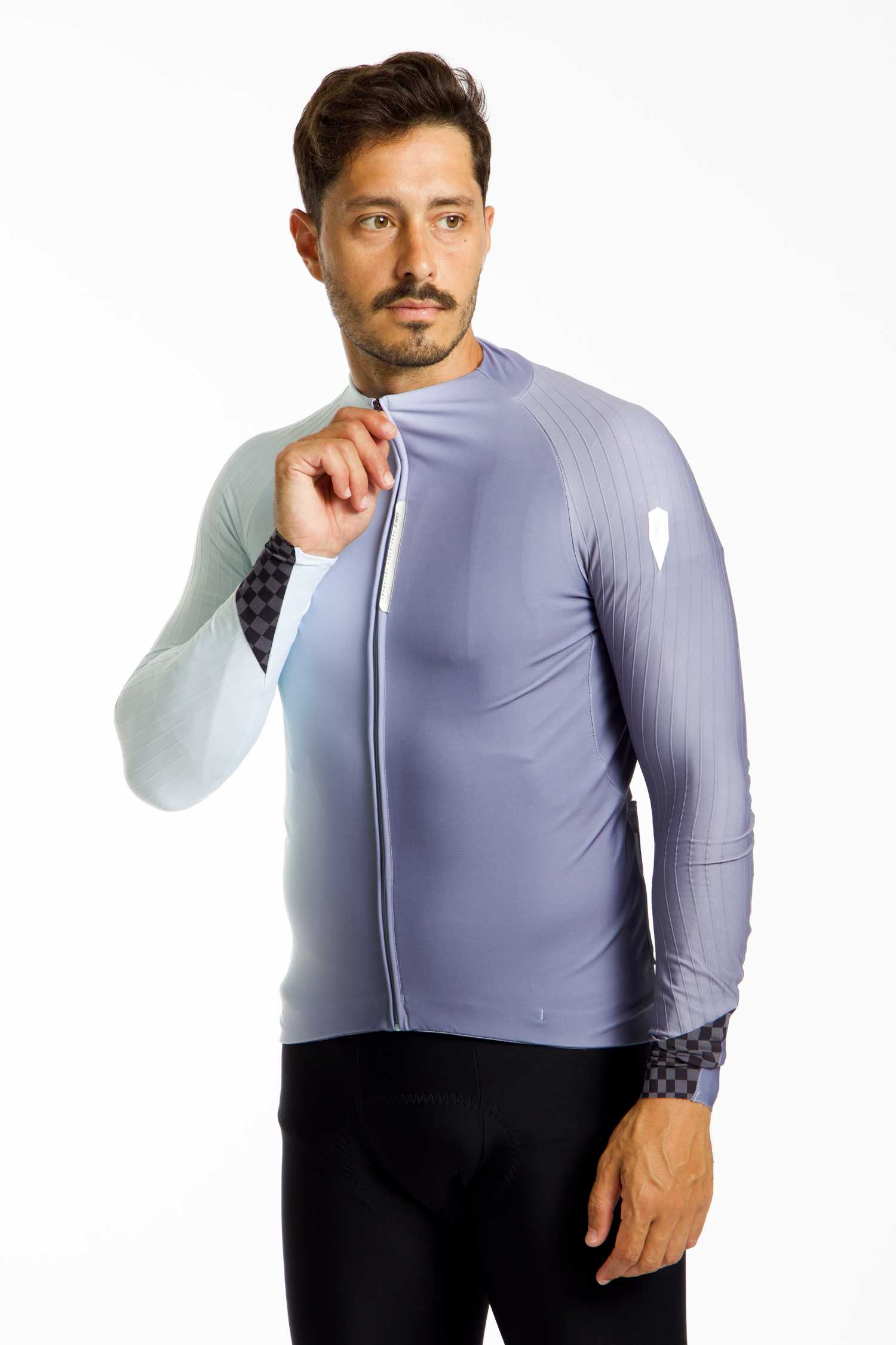 Image of Q36.5 Gregarius Hybrid Big Fade Herren Rennradtrikot Blau, Herren, Größe: L