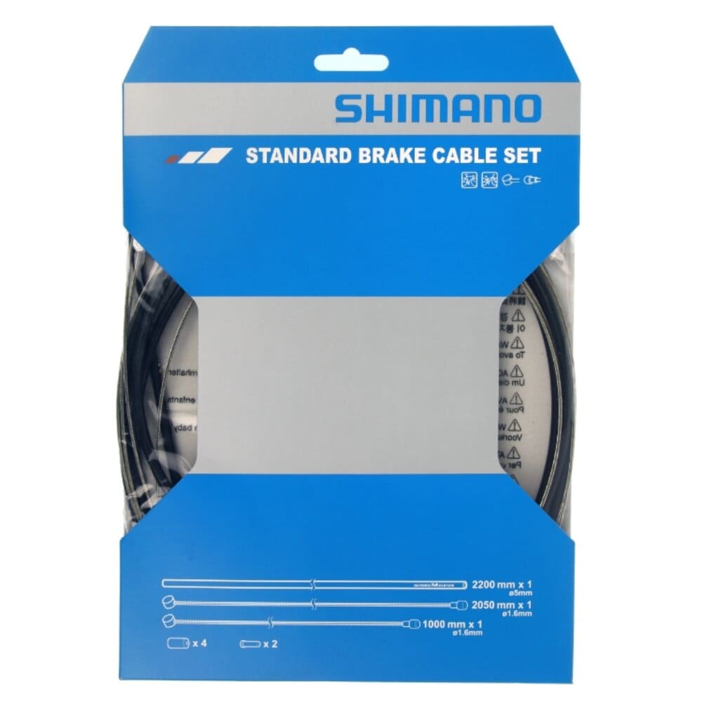 Image of Shimano Standard MTB/Road Bremszugset Schwarz, Herren, Größe: ONE SIZE