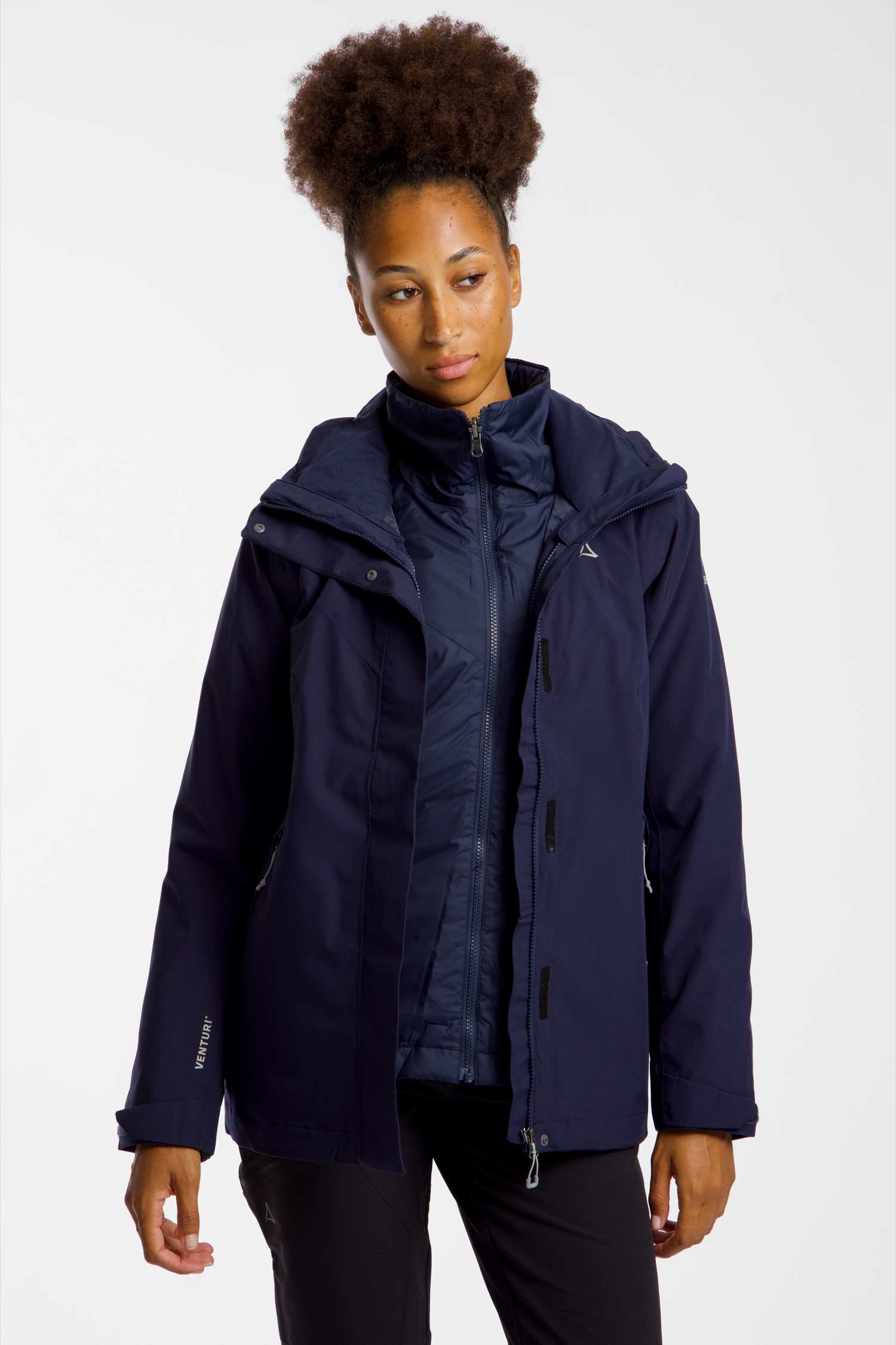 Image of Schöffel Tamina 3in1 Damen Outdoorjacke Blau, Damen, Größe: 36