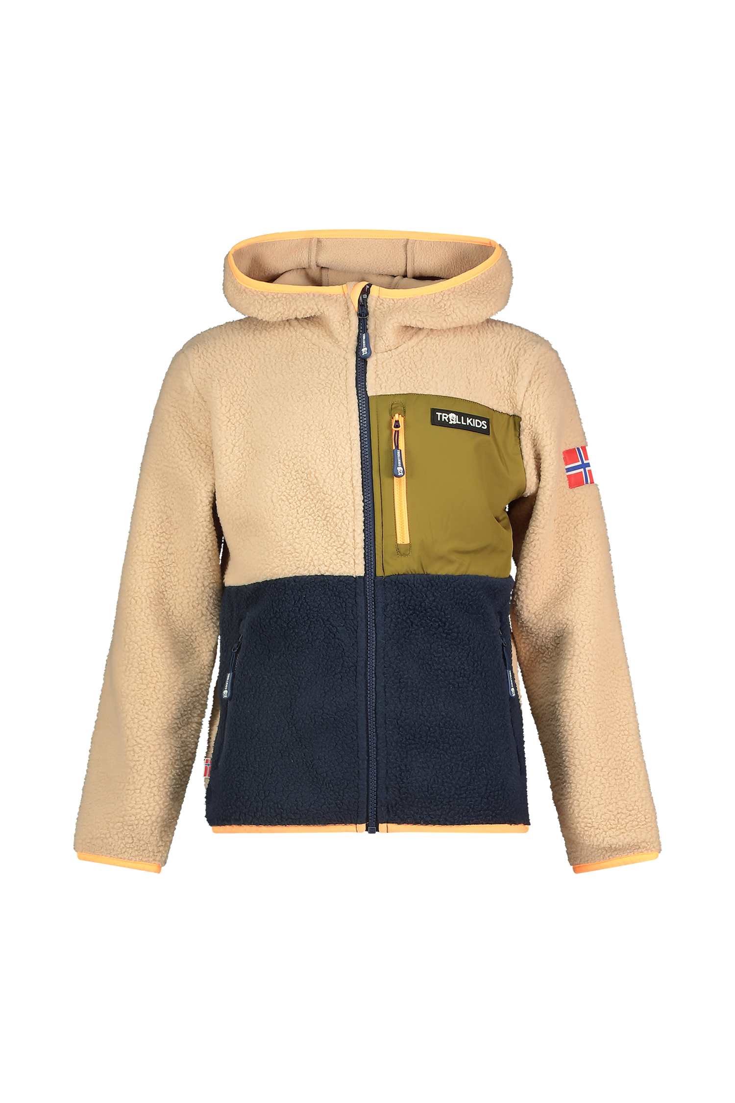 Image of Trollkids Aurlandsfjord Kinder Midlayer Blau, , Größe: 140