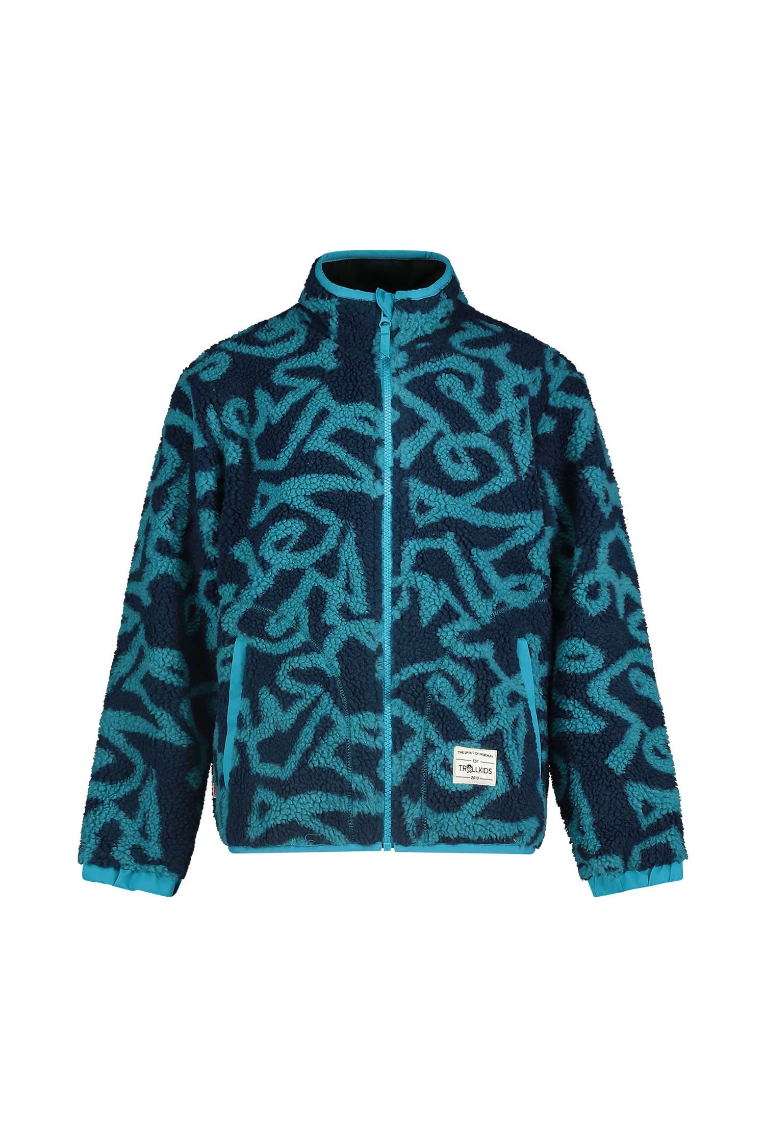 Image of Trollkids Lyngdal Fleece Kinder Midlayer Blau, , Größe: 116