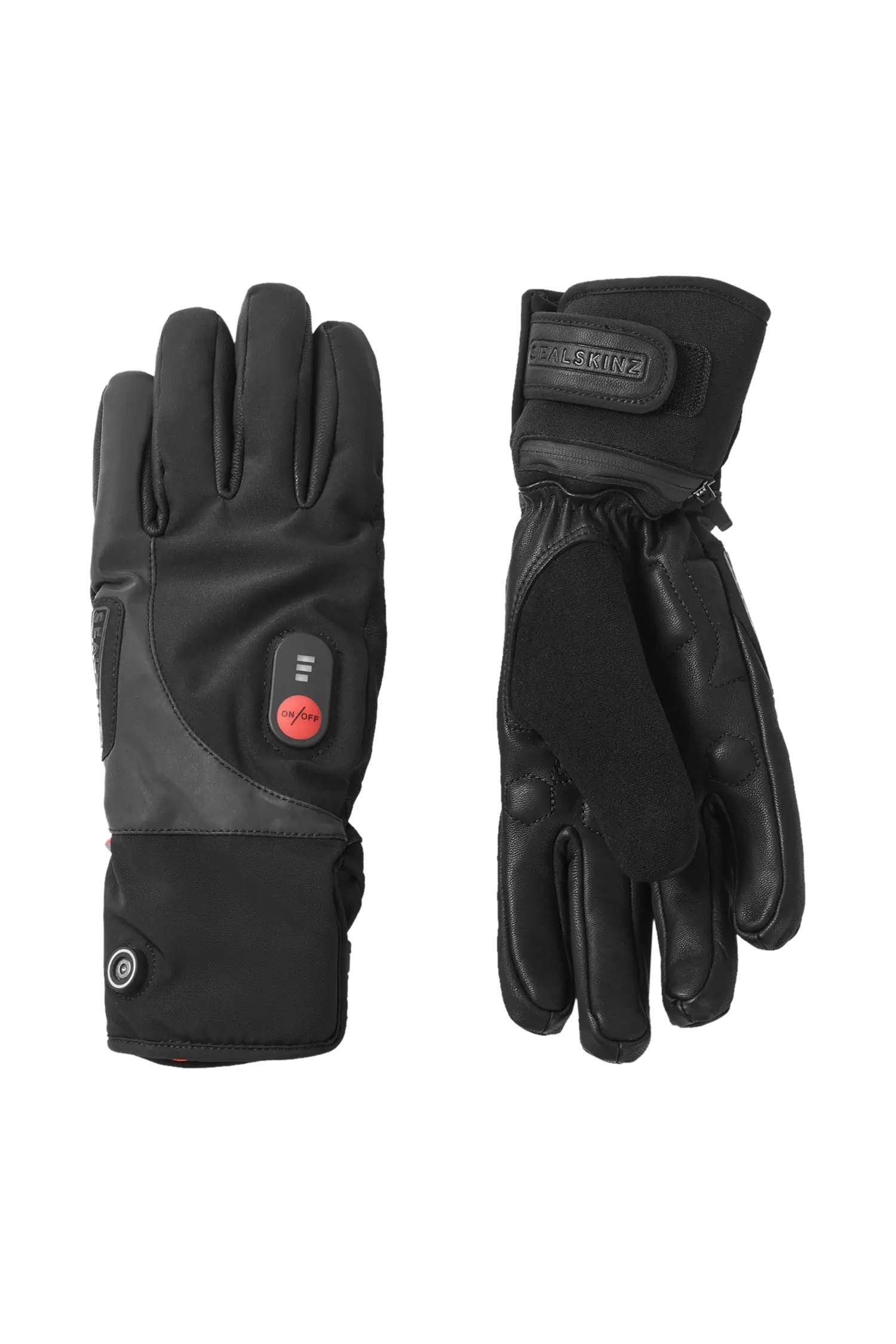 Image of SEALSKINZ Waterproof Heated Bikehandschuh Schwarz, Herren, Größe: L