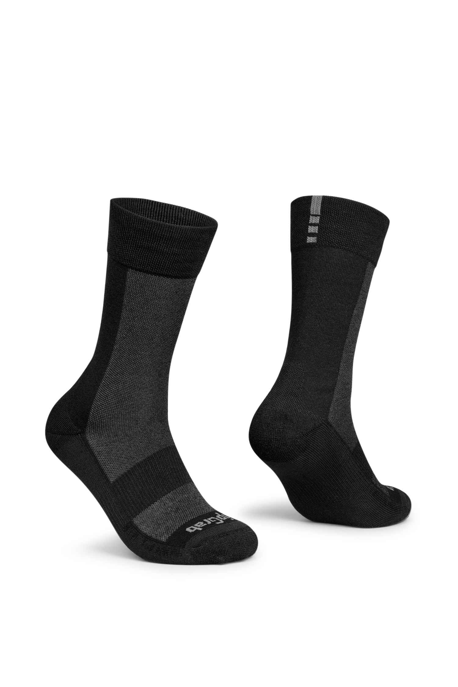 Image of GripGrab Alpine Merino High Cut Winter 38-47 Bikesocken Schwarz, Herren, Größe: L